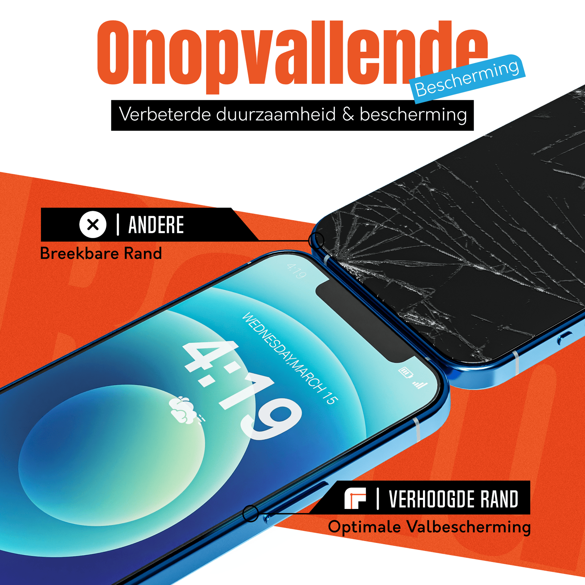 iTech Gehard Glas Screenprotector voor iPhone 12 - mijnhoesjesiTech Gehard Glas Screenprotector voor iPhone 12