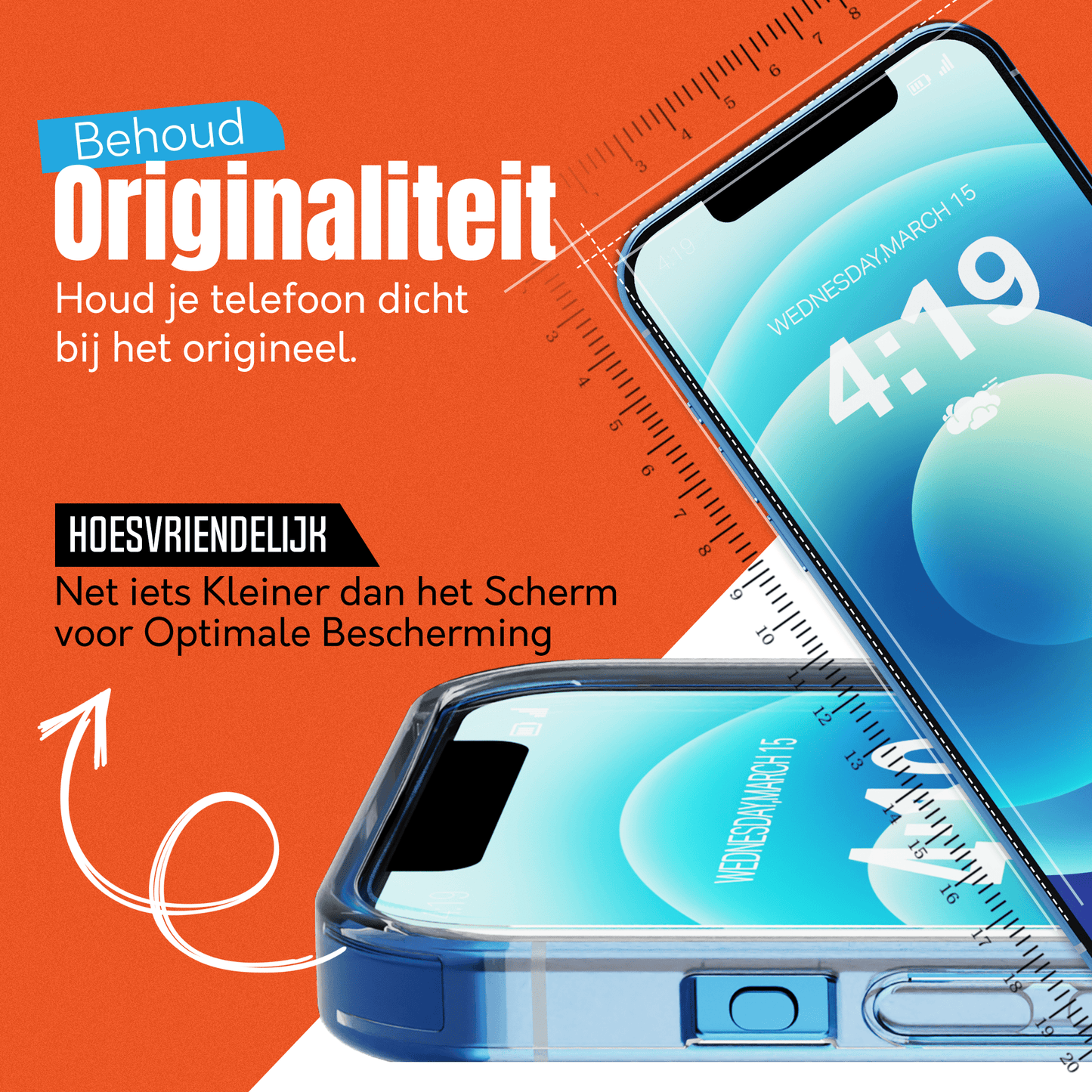 iTech Gehard Glas Screenprotector voor iPhone 12 - mijnhoesjesiTech Gehard Glas Screenprotector voor iPhone 12