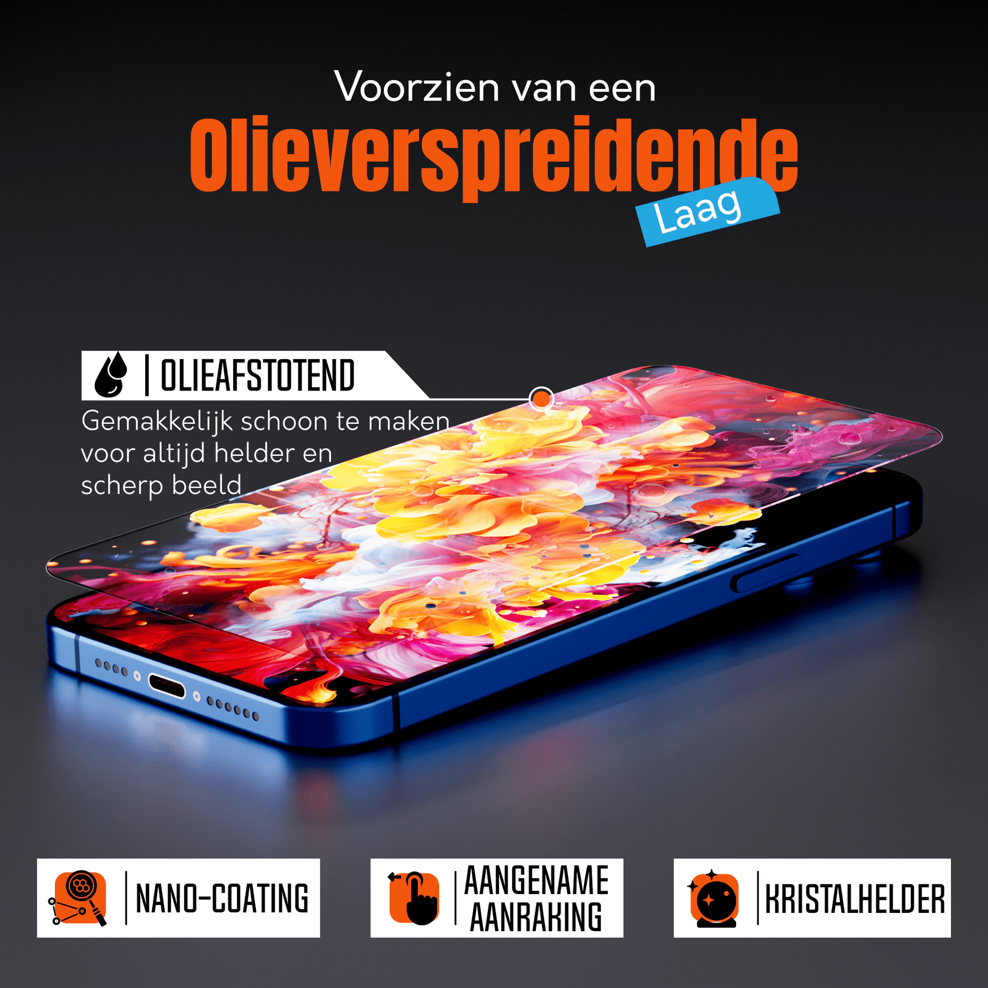 iTech Gehard Glas Screenprotector voor iPhone 12 Pro - mijnhoesjesiTech Gehard Glas Screenprotector voor iPhone 12 Pro