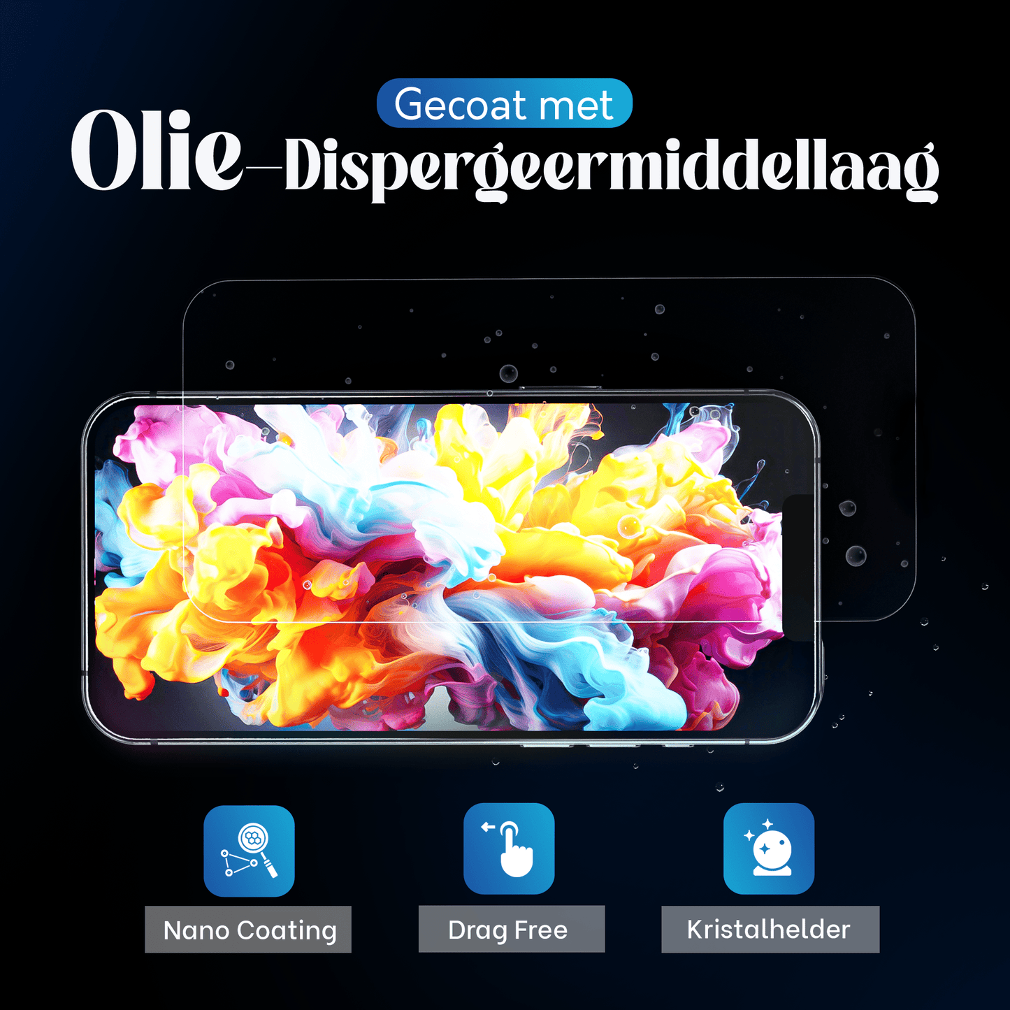 iTech Gehard Glas Screenprotector voor iPhone 14 plus - mijnhoesjesiTech Gehard Glas Screenprotector voor iPhone 14 plus