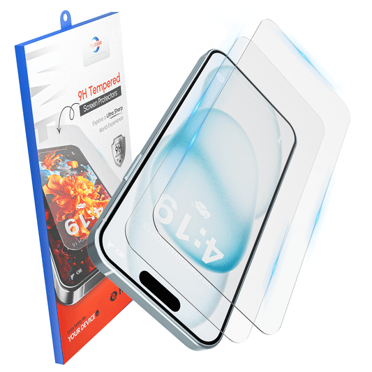 iTech Gehard Glas Screenprotector voor iPhone 15 - mijnhoesjesiTech Gehard Glas Screenprotector voor iPhone 15