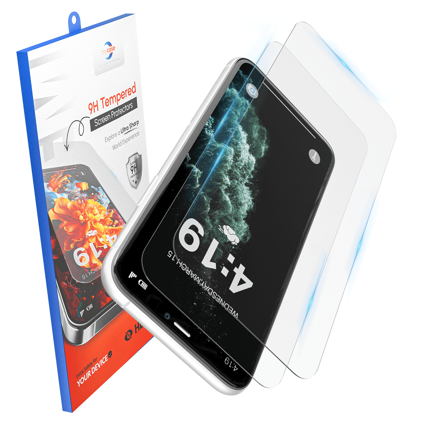 My Case 9H Gehard Glas Screenprotector voor iPhone 11 Pro - mijnhoesjesMy Case 9H Gehard Glas Screenprotector voor iPhone 11 Pro