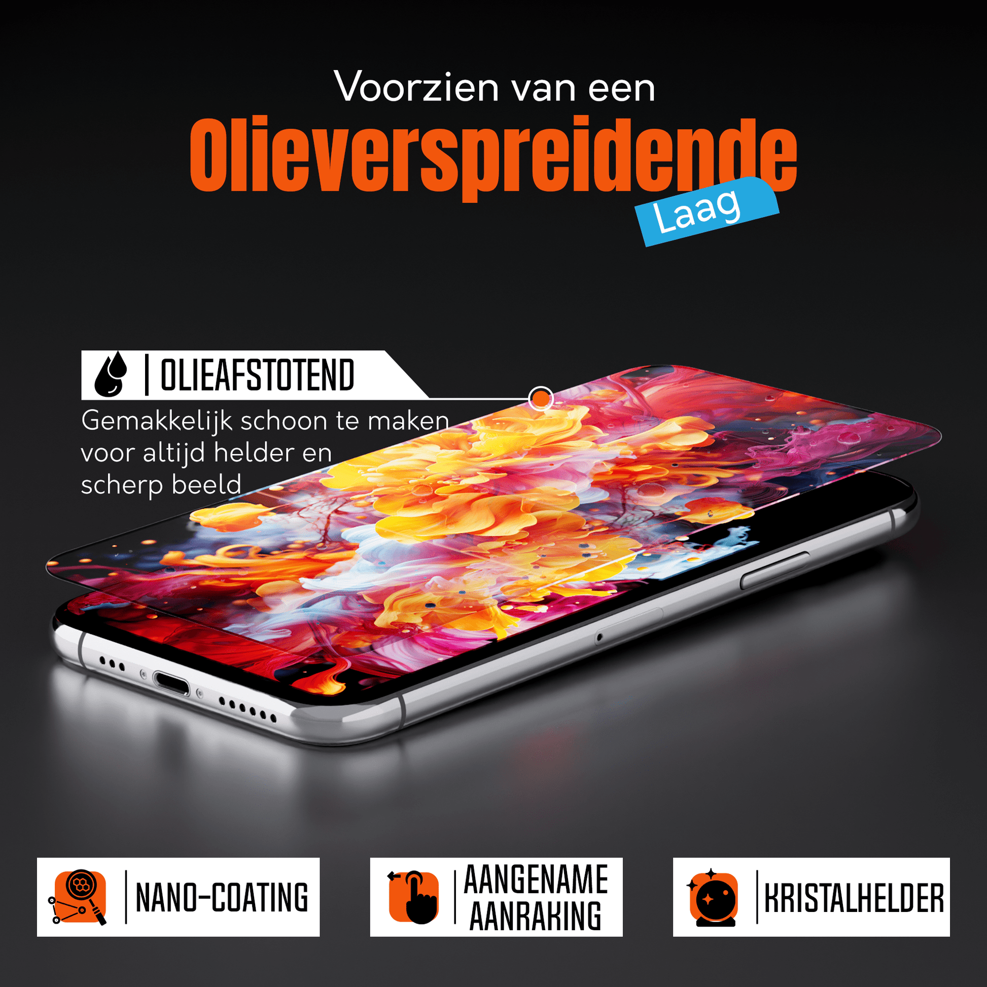 My Case 9H Gehard Glas Screenprotector voor iPhone 11 Pro - mijnhoesjesMy Case 9H Gehard Glas Screenprotector voor iPhone 11 Pro