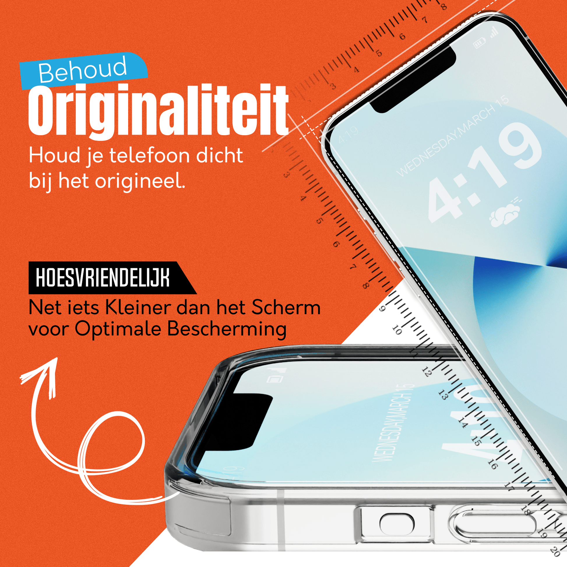My Case 9H Gehard Glas Screenprotector voor iPhone 13 mini - mijnhoesjesMy Case 9H Gehard Glas Screenprotector voor iPhone 13 mini