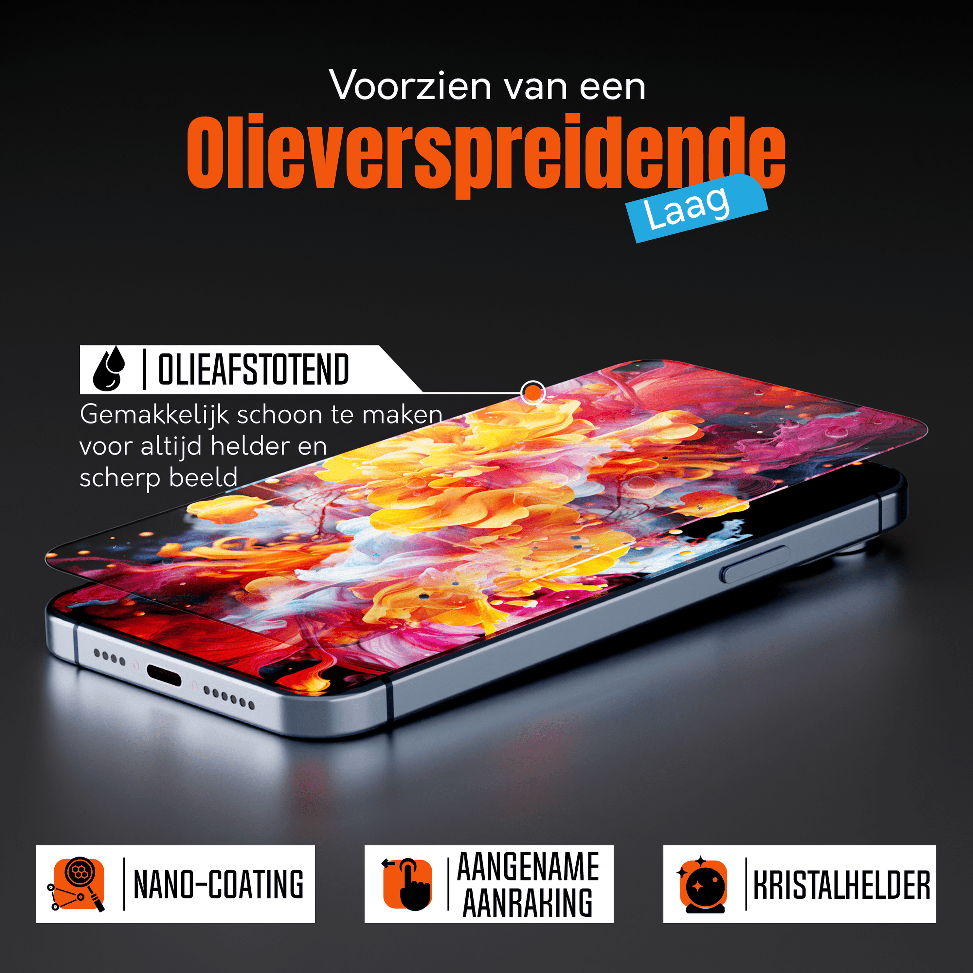 My Case 9H Gehard Glas Screenprotector voor iPhone 14 plus - mijnhoesjesMy Case 9H Gehard Glas Screenprotector voor iPhone 14 plus