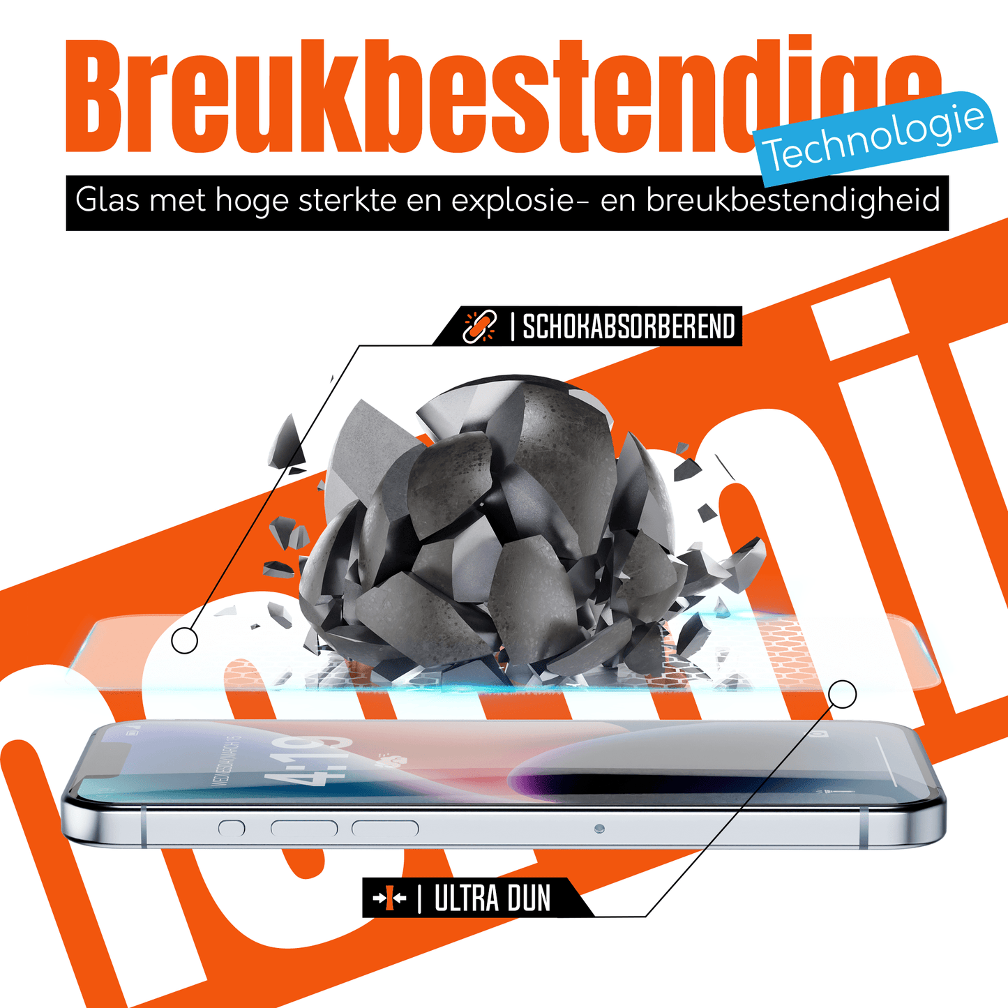 My Case 9H Gehard Glas Screenprotector voor iPhone 14 plus - mijnhoesjesMy Case 9H Gehard Glas Screenprotector voor iPhone 14 plus