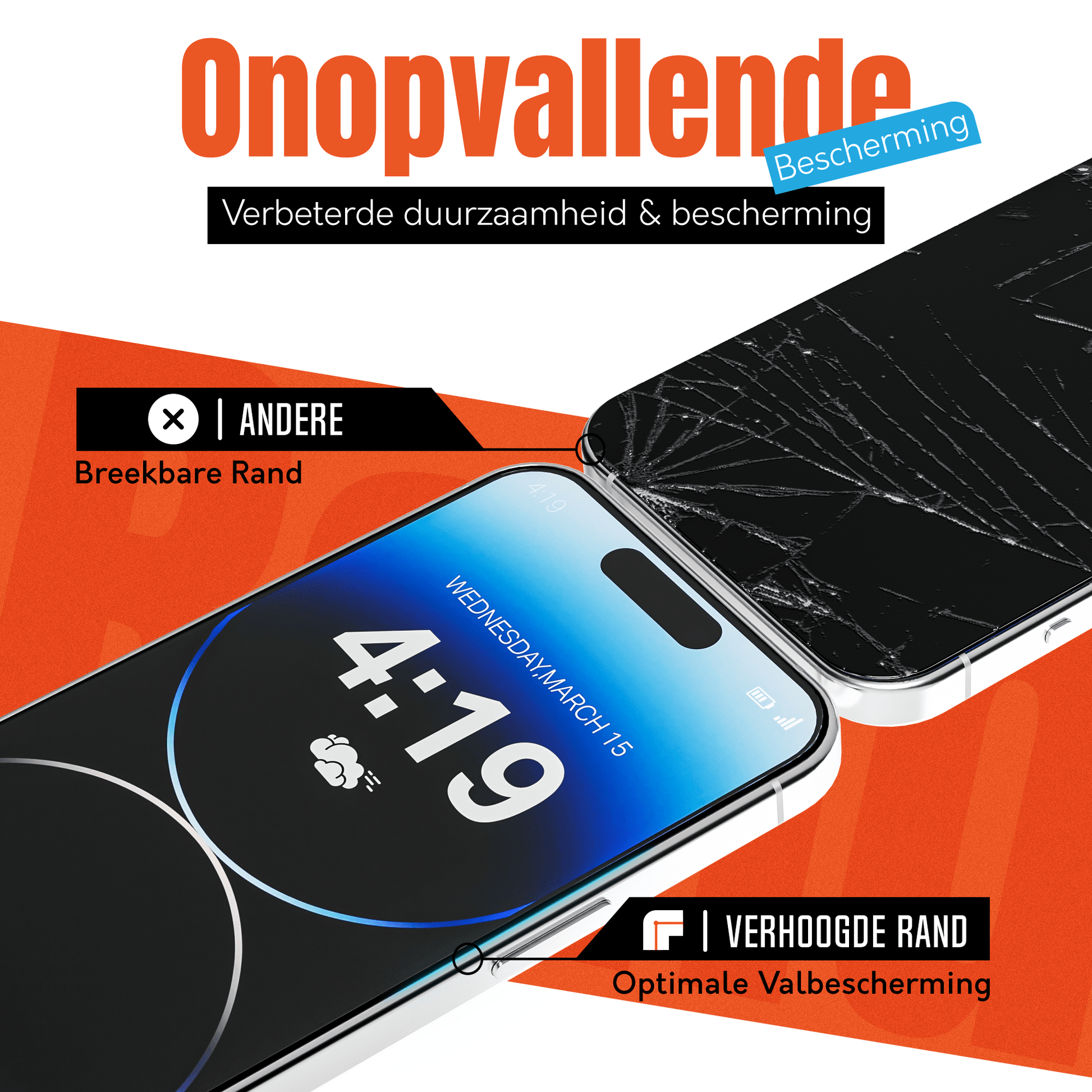 My Case 9H Gehard Glas Screenprotector voor iPhone 14 Pro Max - mijnhoesjesMy Case 9H Gehard Glas Screenprotector voor iPhone 14 Pro Max