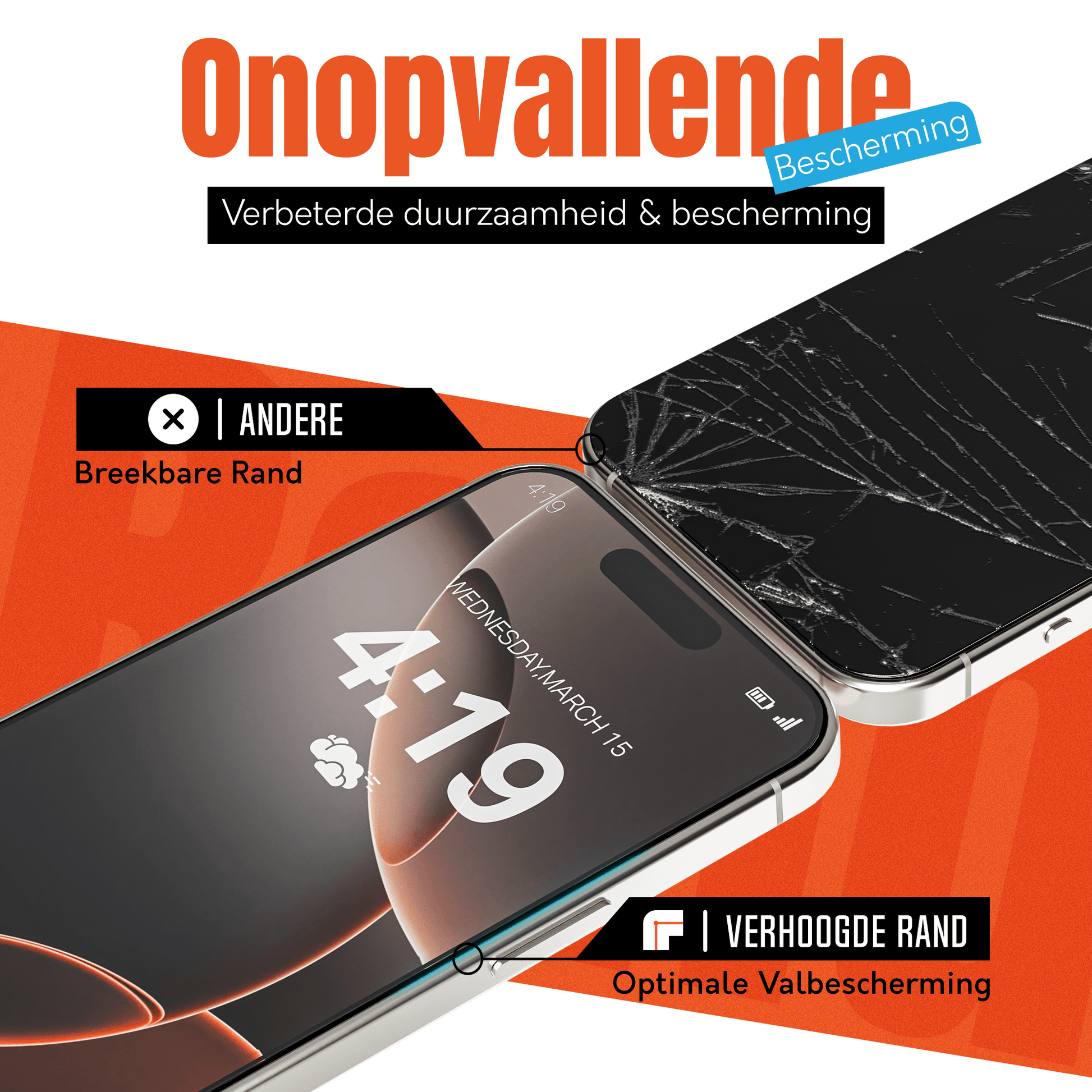 My Case 9H Gehard Glas Screenprotector voor iPhone 16 Pro Max - mijnhoesjesMy Case 9H Gehard Glas Screenprotector voor iPhone 16 Pro Max