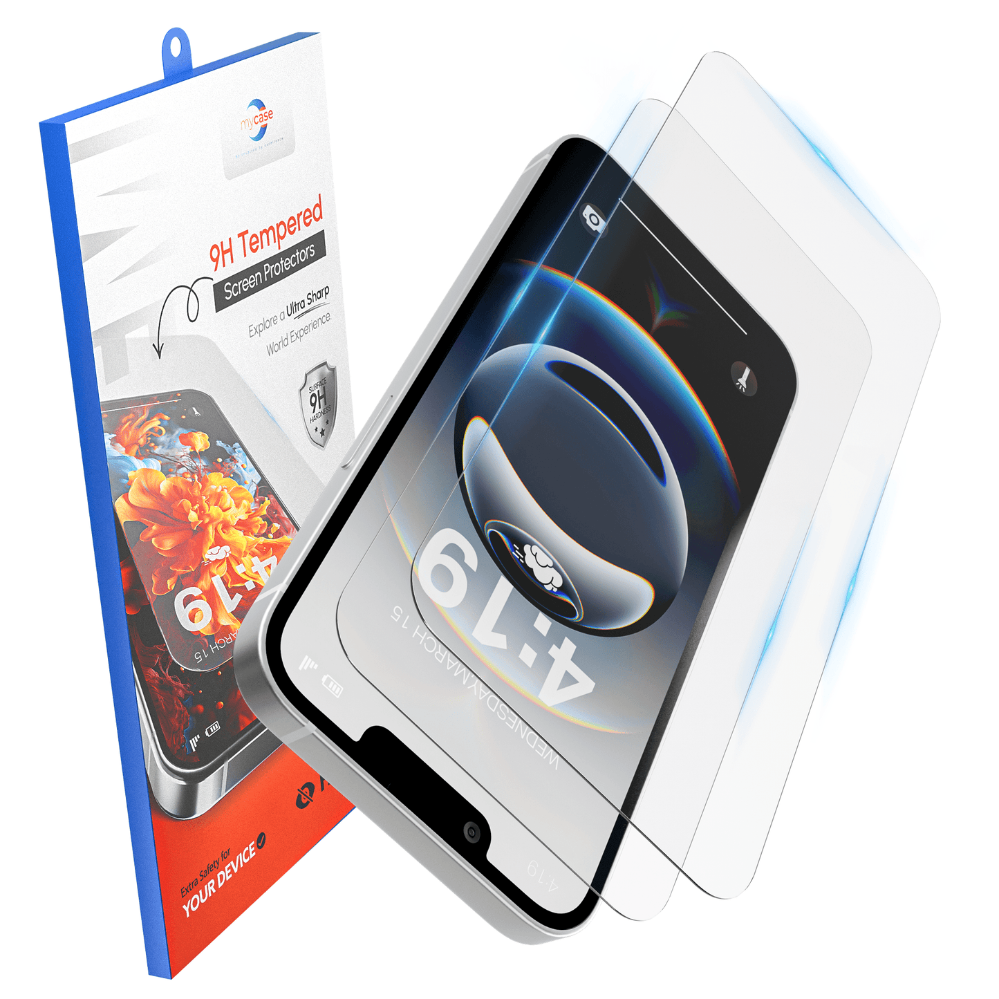 My Case 9H Gehard Glas Screenprotector voor iPhone 16e - mijnhoesjesMy Case 9H Gehard Glas Screenprotector voor iPhone 16e