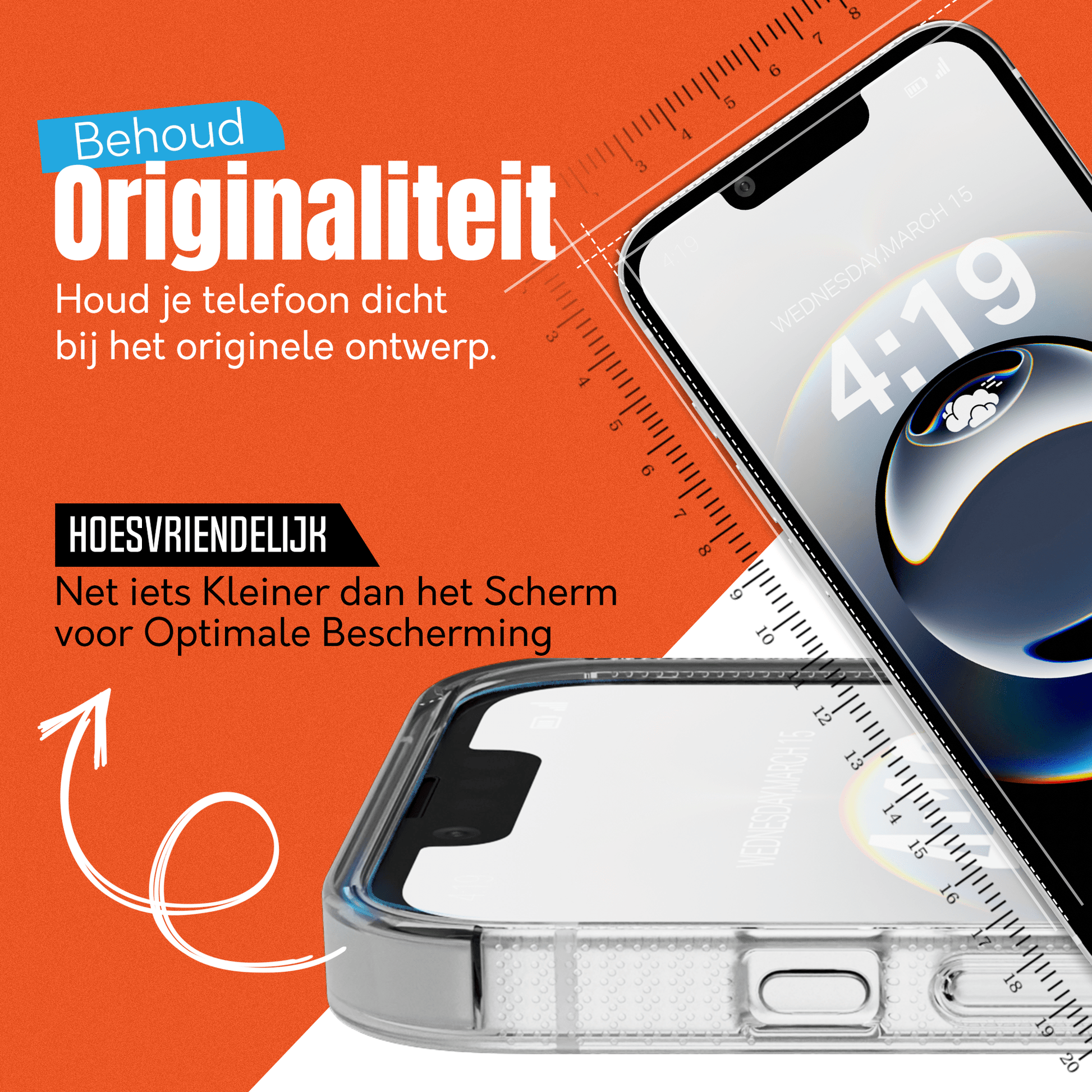 My Case 9H Gehard Glas Screenprotector voor iPhone 16e - mijnhoesjesMy Case 9H Gehard Glas Screenprotector voor iPhone 16e