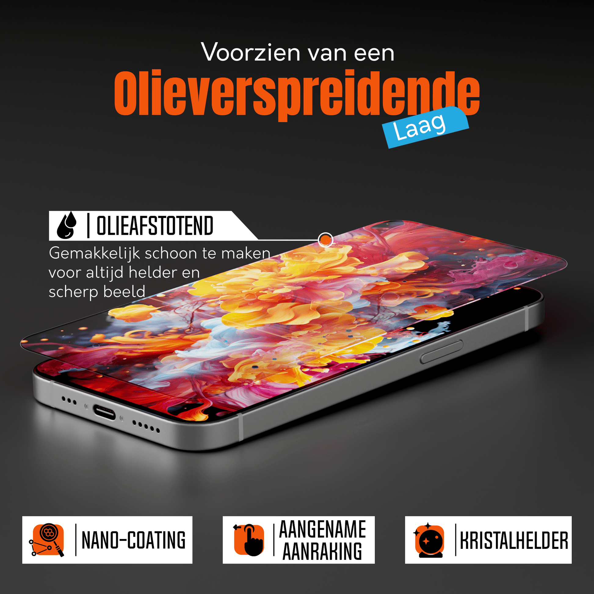 My Case 9H Gehard Glas Screenprotector voor iPhone 16e - mijnhoesjesMy Case 9H Gehard Glas Screenprotector voor iPhone 16e