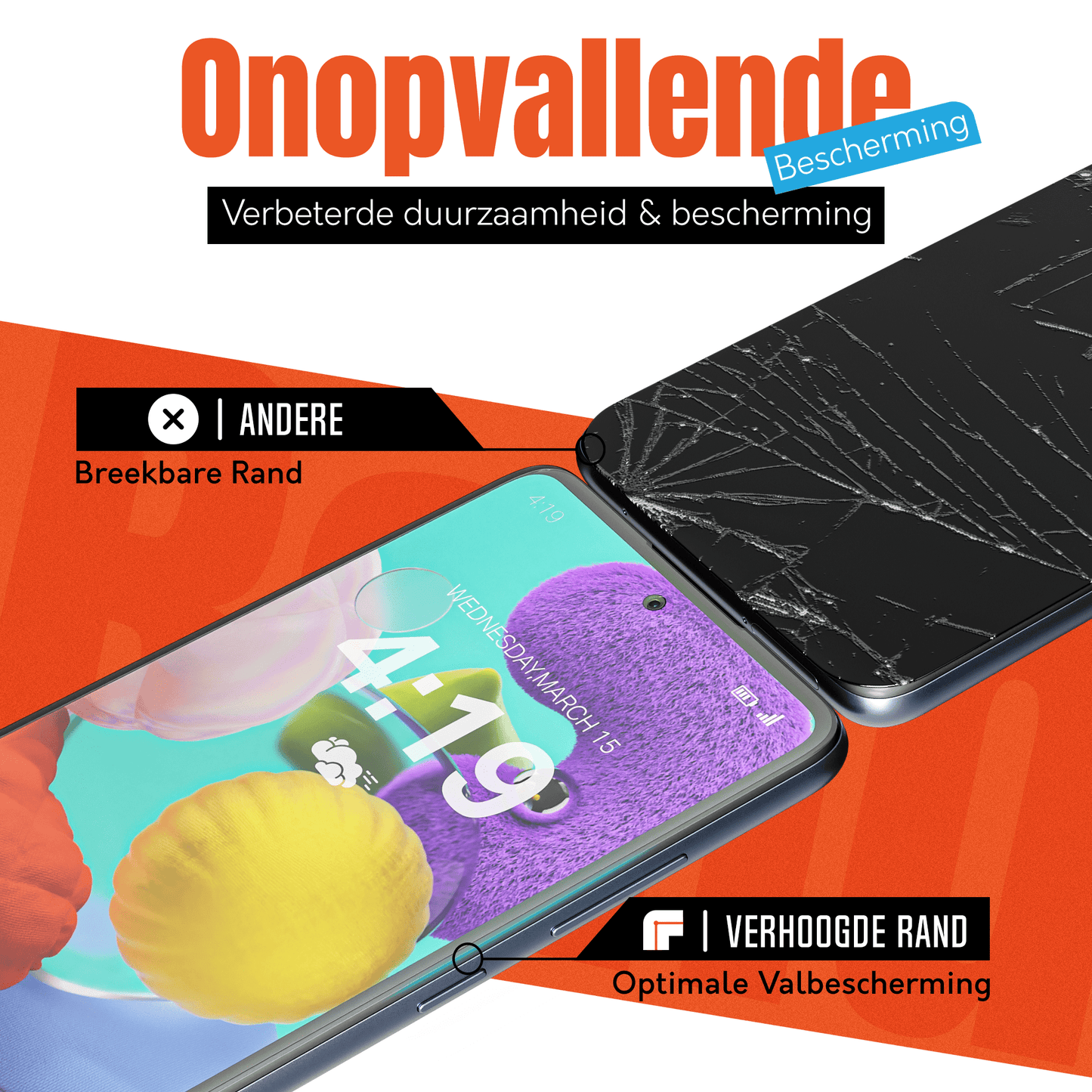 My Case 9H Gehard Glas Screenprotector voor Samsung Galaxy A51 - mijnhoesjesMy Case 9H Gehard Glas Screenprotector voor Samsung Galaxy A51