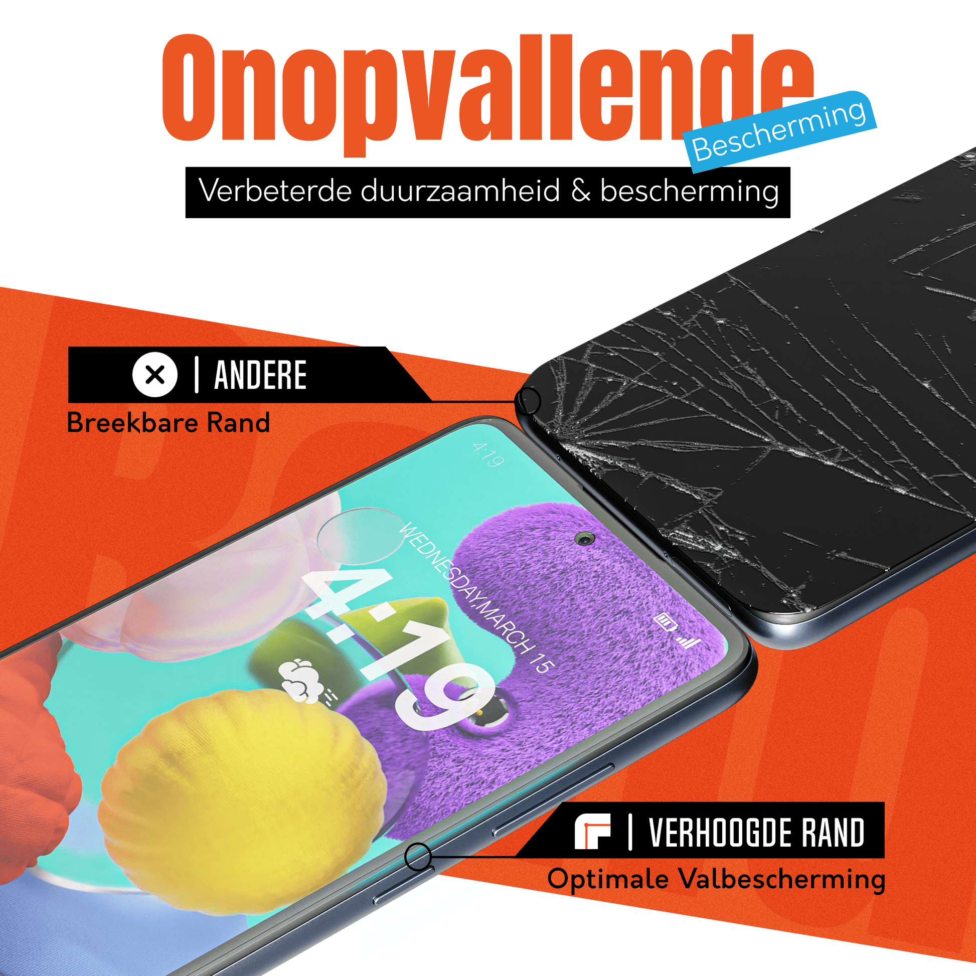 My Case 9H Gehard Glas Screenprotector voor Samsung Galaxy A51 - mijnhoesjesMy Case 9H Gehard Glas Screenprotector voor Samsung Galaxy A51