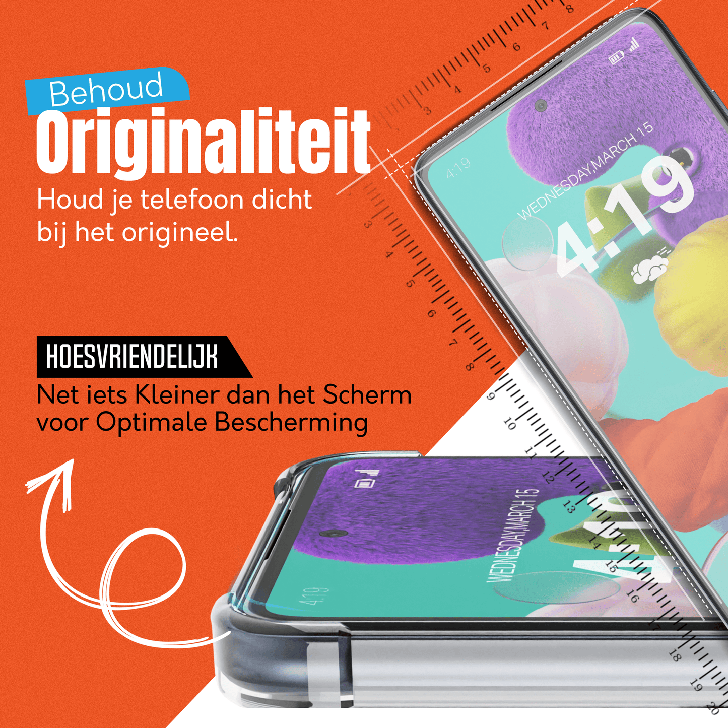 My Case 9H Gehard Glas Screenprotector voor Samsung Galaxy A51 - mijnhoesjesMy Case 9H Gehard Glas Screenprotector voor Samsung Galaxy A51