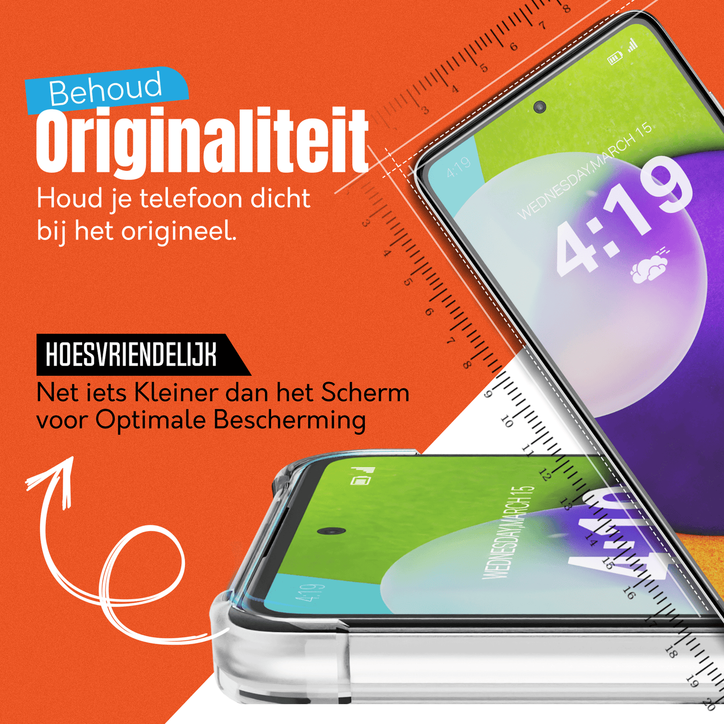 My Case 9H Gehard Glas Screenprotector voor Samsung Galaxy A52 - mijnhoesjesMy Case 9H Gehard Glas Screenprotector voor Samsung Galaxy A52