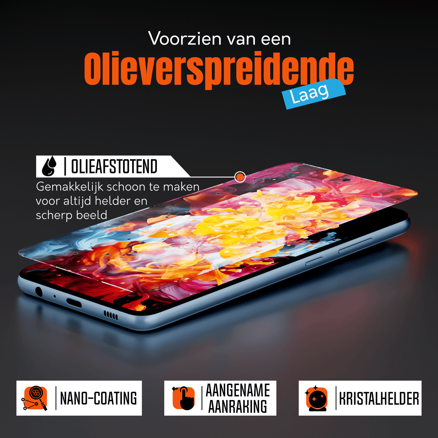 My Case 9H Gehard Glas Screenprotector voor Samsung Galaxy A53 - mijnhoesjesMy Case 9H Gehard Glas Screenprotector voor Samsung Galaxy A53