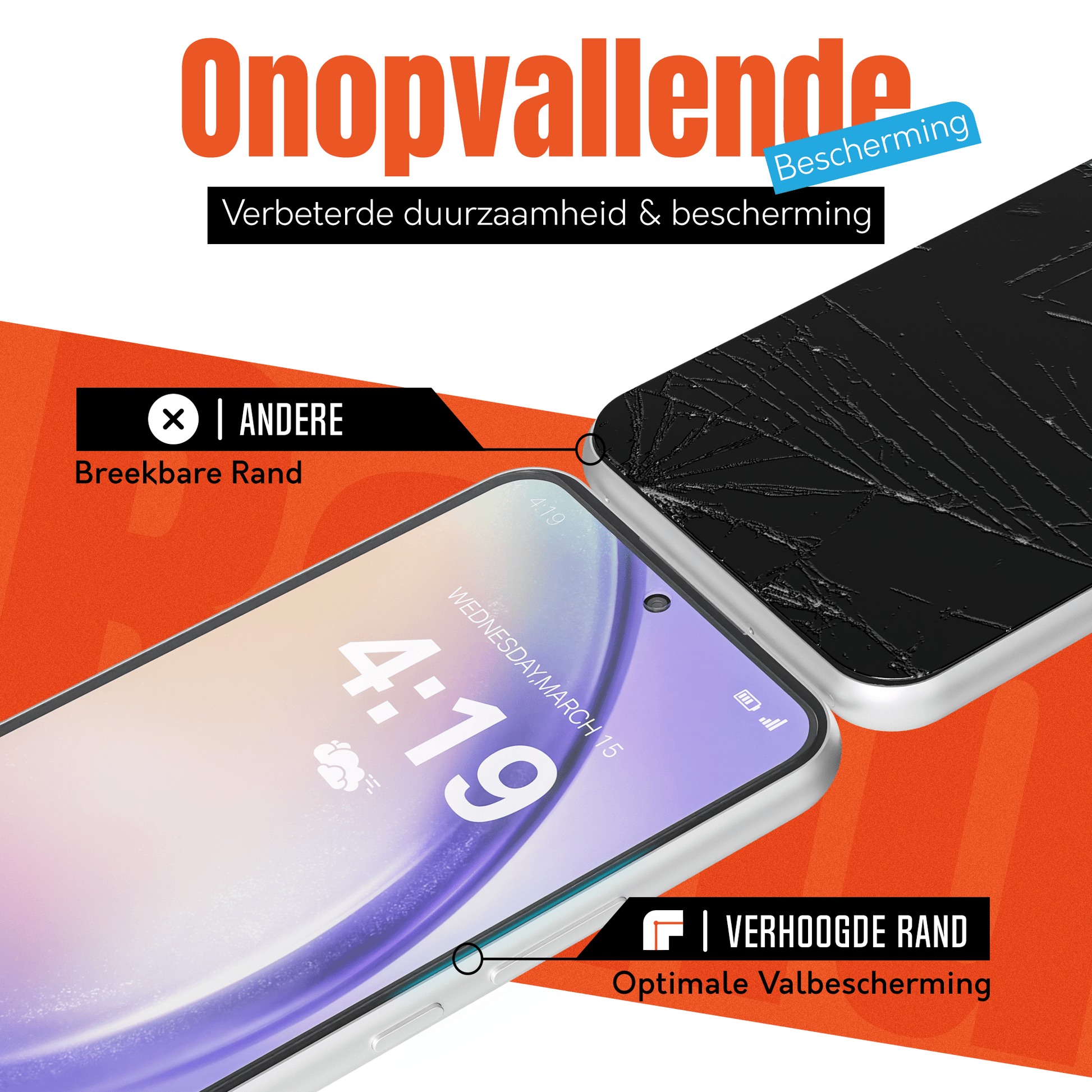 My Case 9H Gehard Glas Screenprotector voor Samsung Galaxy A54 - mijnhoesjesMy Case 9H Gehard Glas Screenprotector voor Samsung Galaxy A54