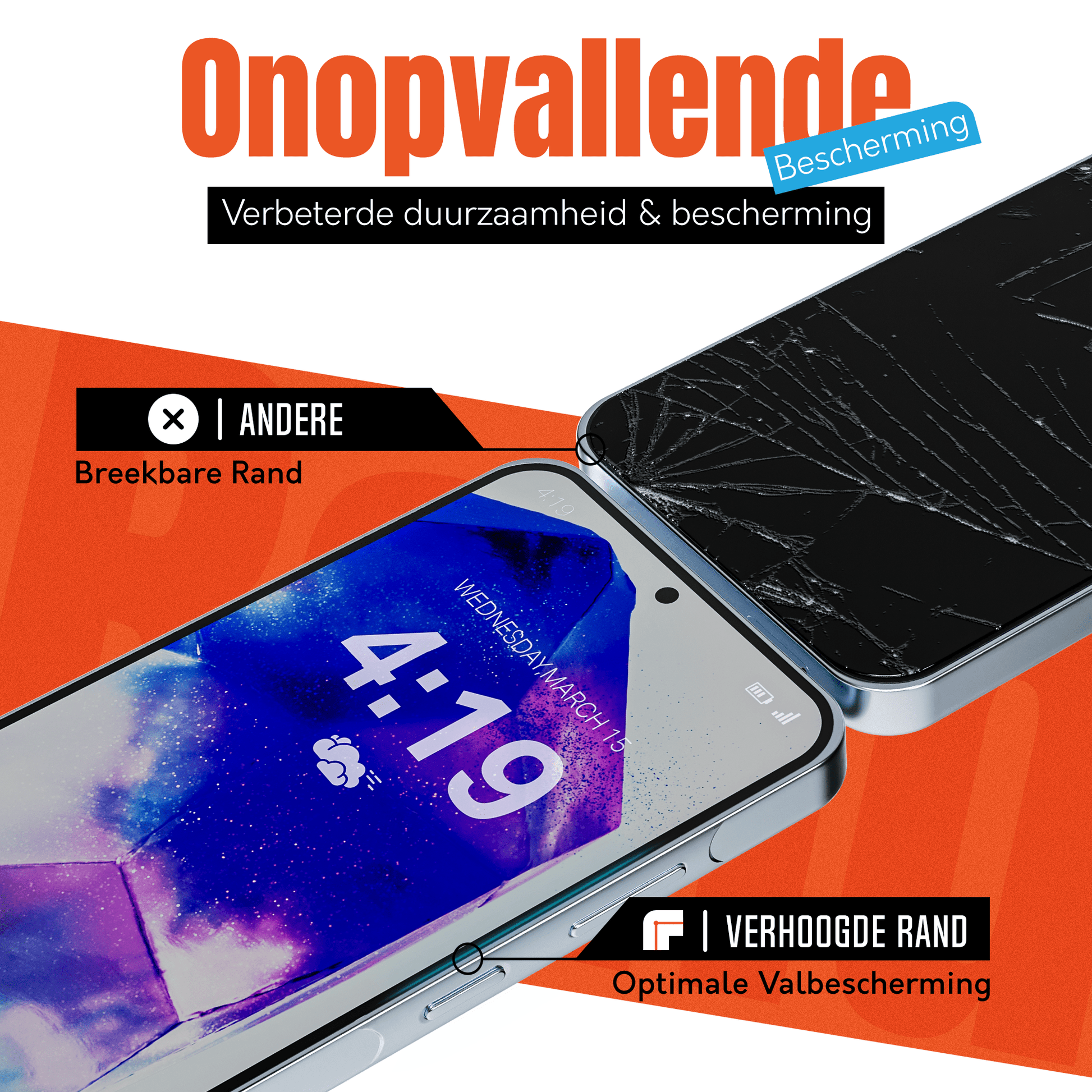 My Case 9H Gehard Glas Screenprotector voor Samsung Galaxy A55 - mijnhoesjesMy Case 9H Gehard Glas Screenprotector voor Samsung Galaxy A55