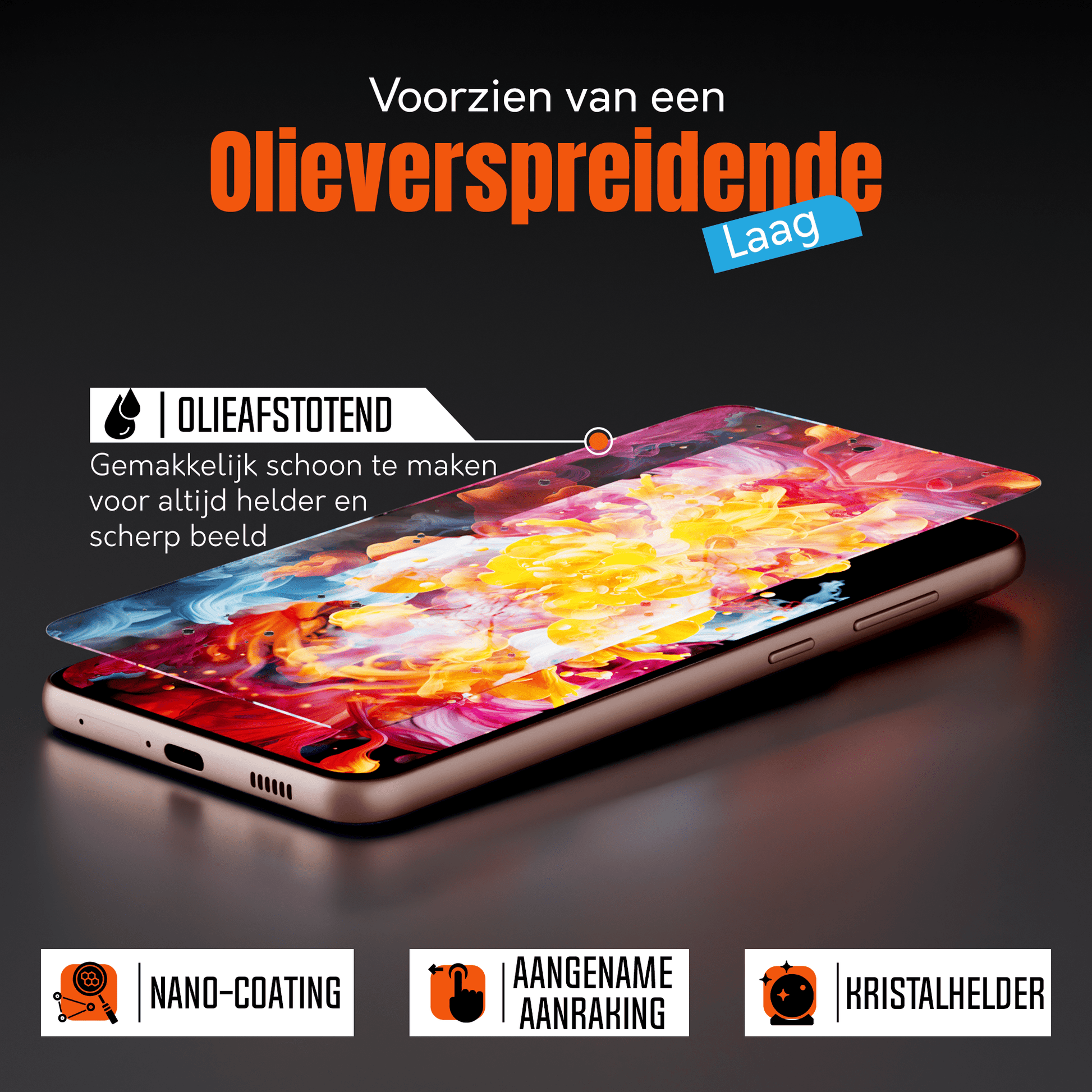 My Case 9H Gehard Glas Screenprotector voor Samsung Galaxy S21 - mijnhoesjesMy Case 9H Gehard Glas Screenprotector voor Samsung Galaxy S21