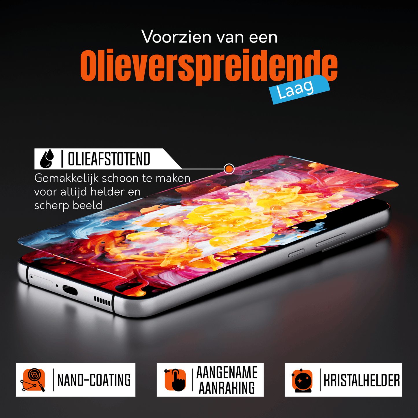 My Case 9H Gehard Glas Screenprotector voor Samsung Galaxy S22 - mijnhoesjesMy Case 9H Gehard Glas Screenprotector voor Samsung Galaxy S22