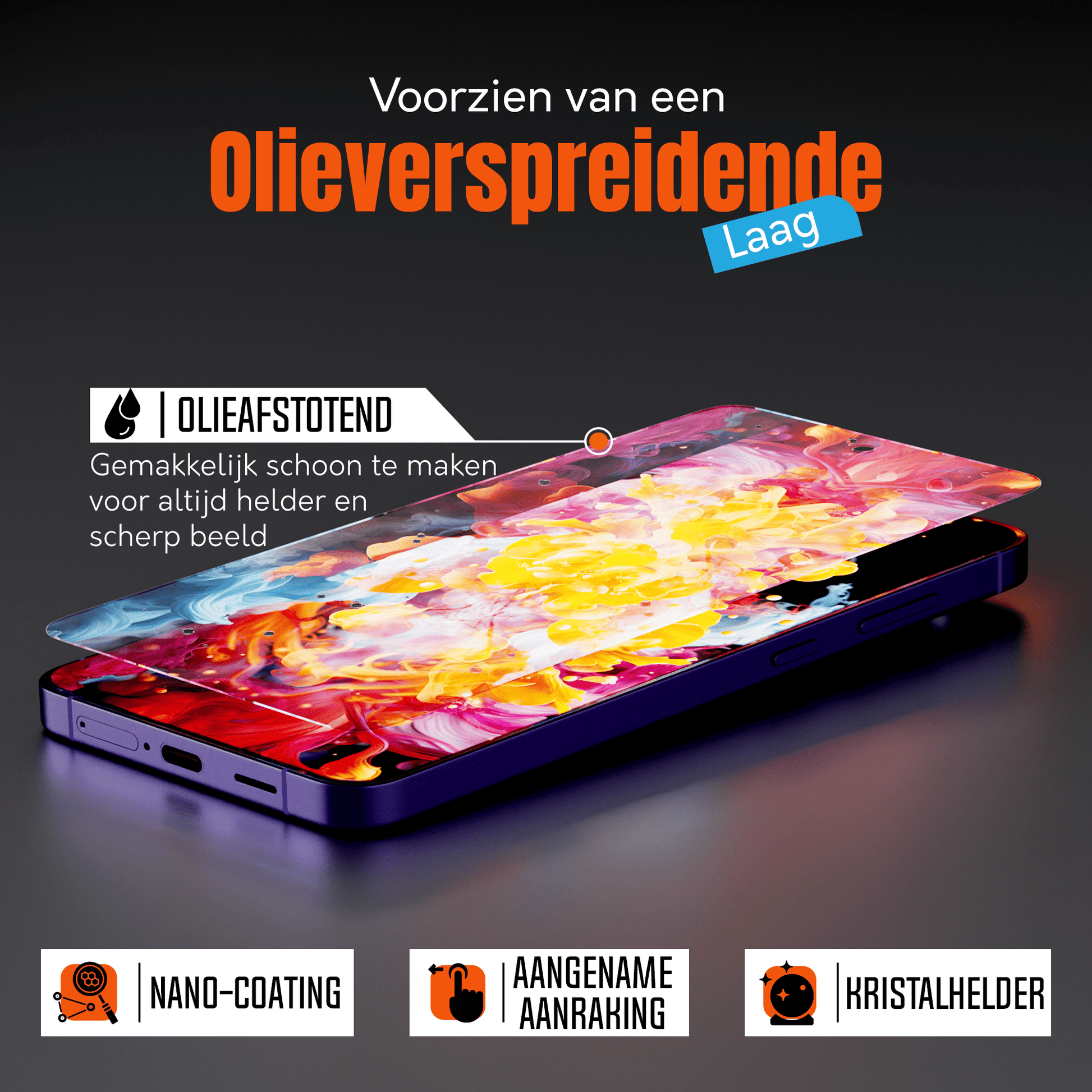 My Case 9H Gehard Glas Screenprotector voor Samsung Galaxy S24 - mijnhoesjesMy Case 9H Gehard Glas Screenprotector voor Samsung Galaxy S24