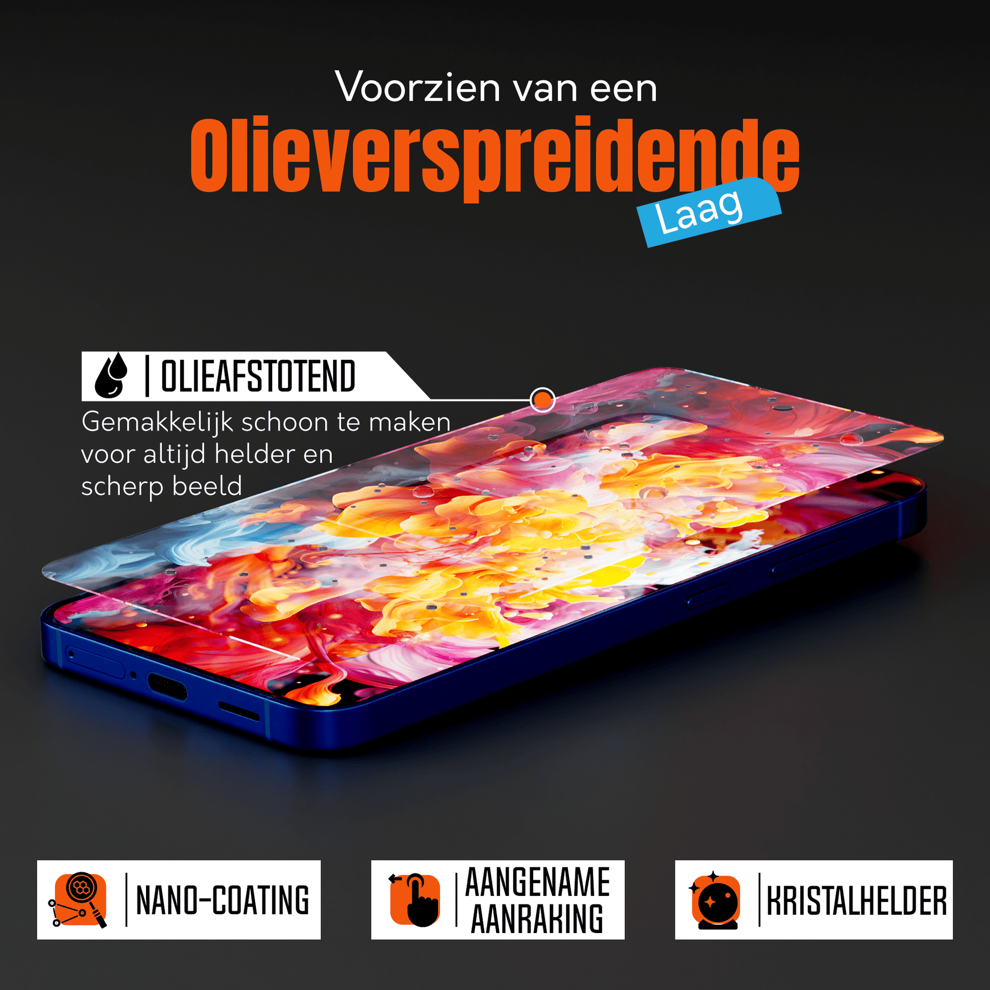My Case 9H Gehard Glas Screenprotector voor Samsung Galaxy S25 - mijnhoesjesMy Case 9H Gehard Glas Screenprotector voor Samsung Galaxy S25