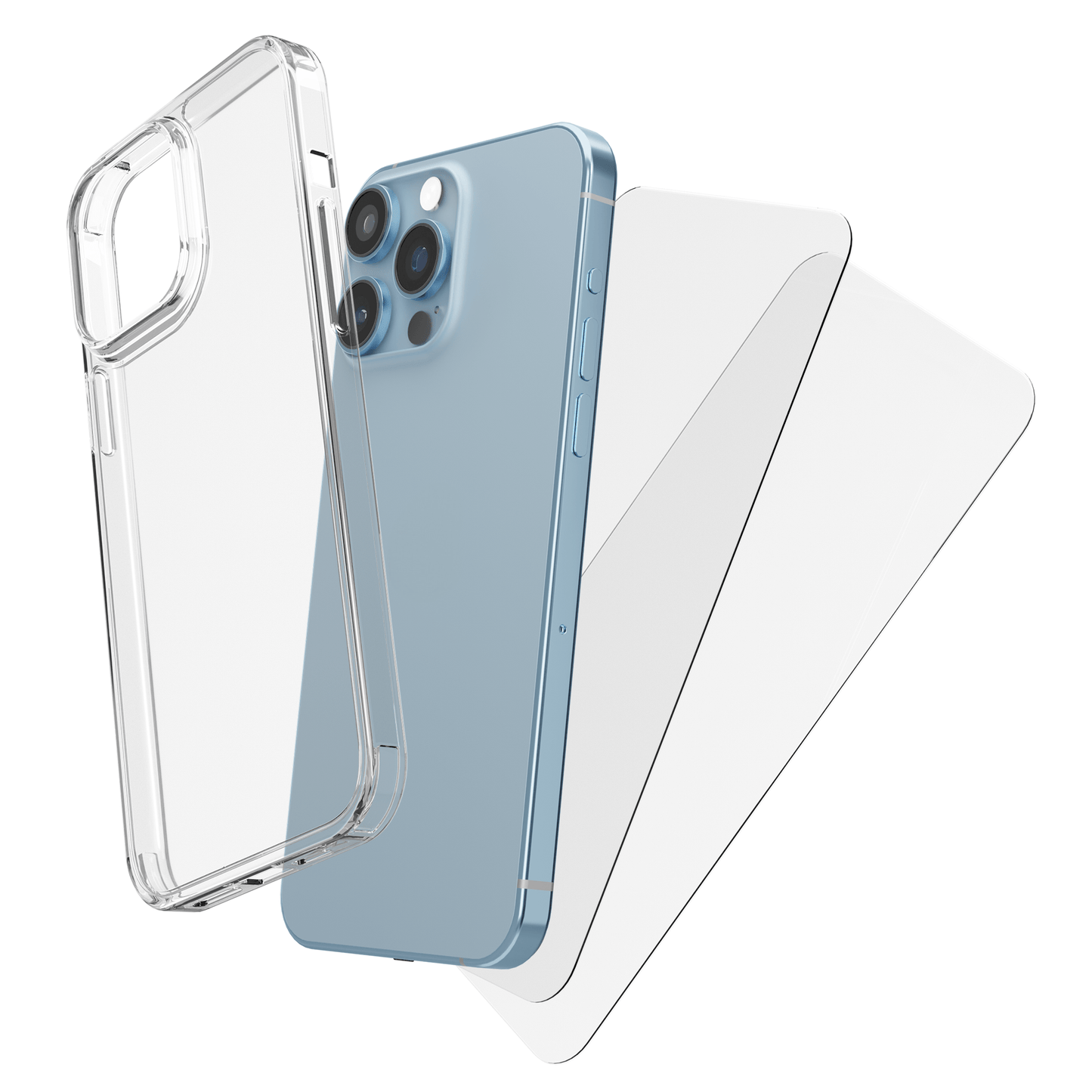 My Case Combo: Transparante Hoes met 2 Screenprotectors voor iPhone 13 Pro – Extra Veiligheid - mijnhoesjesMy Case Combo: Transparante Hoes met 2 Screenprotectors voor iPhone 13 Pro – Extra Veiligheid