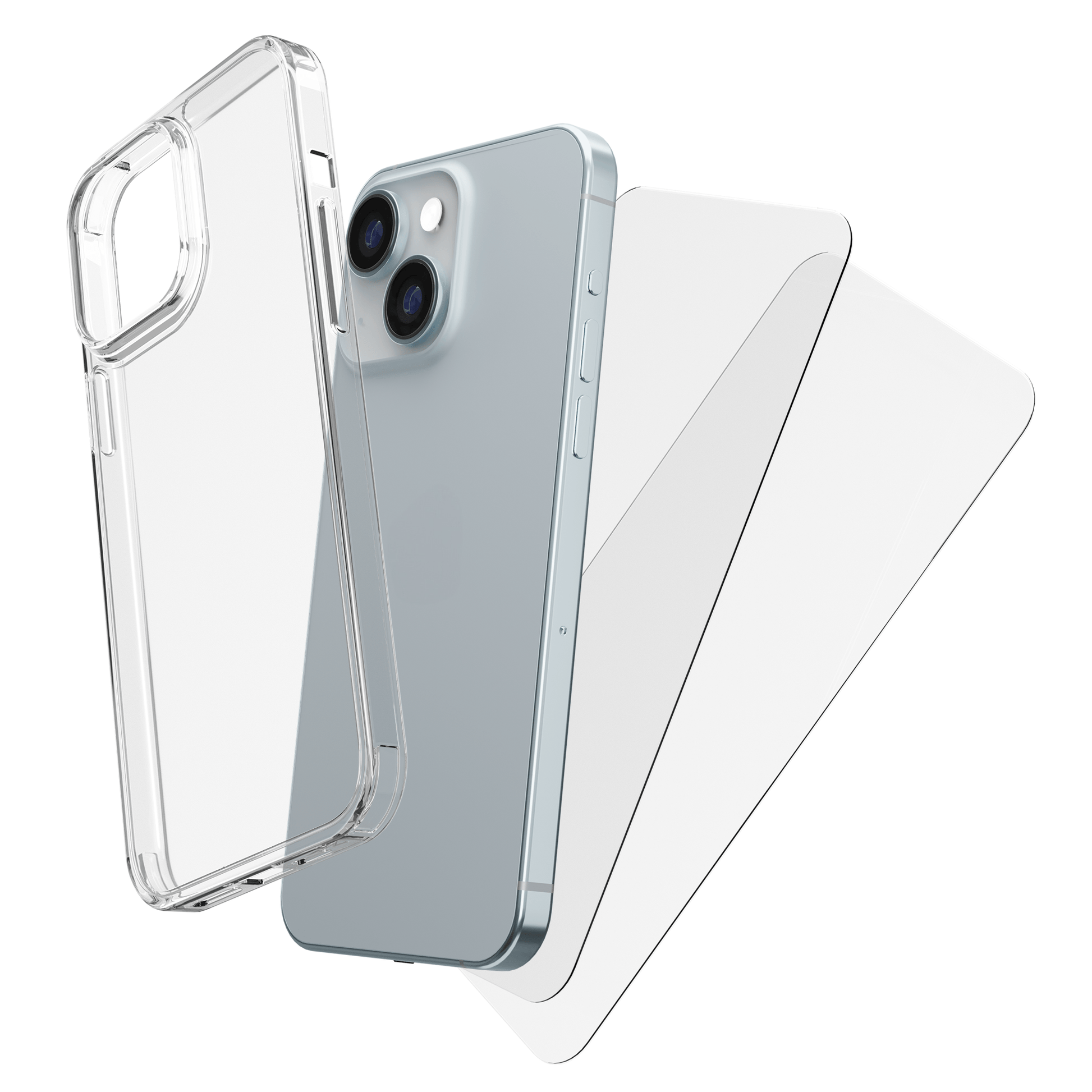 My Case Combo: Transparante Hoes met 2 Screenprotectors voor iPhone 15 – Extra Veiligheid - mijnhoesjesMy Case Combo: Transparante Hoes met 2 Screenprotectors voor iPhone 15 – Extra Veiligheid