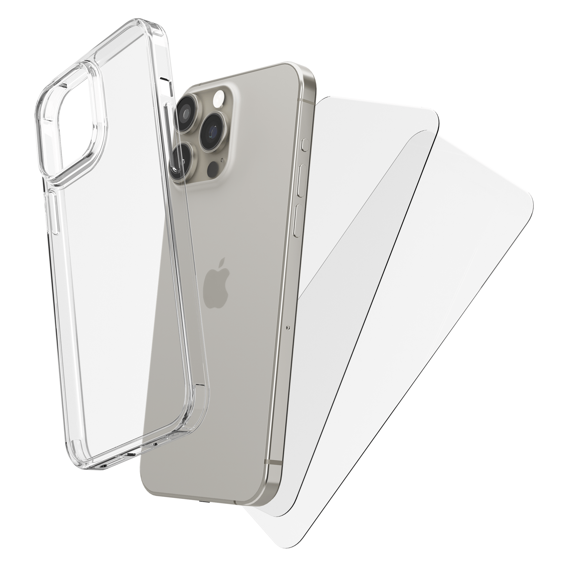My Case Combo: Transparante Hoes met 2 Screenprotectors voor iPhone 15 Pro Max – Extra Veiligheid - mijnhoesjesMy Case Combo: Transparante Hoes met 2 Screenprotectors voor iPhone 15 Pro Max – Extra Veiligheid