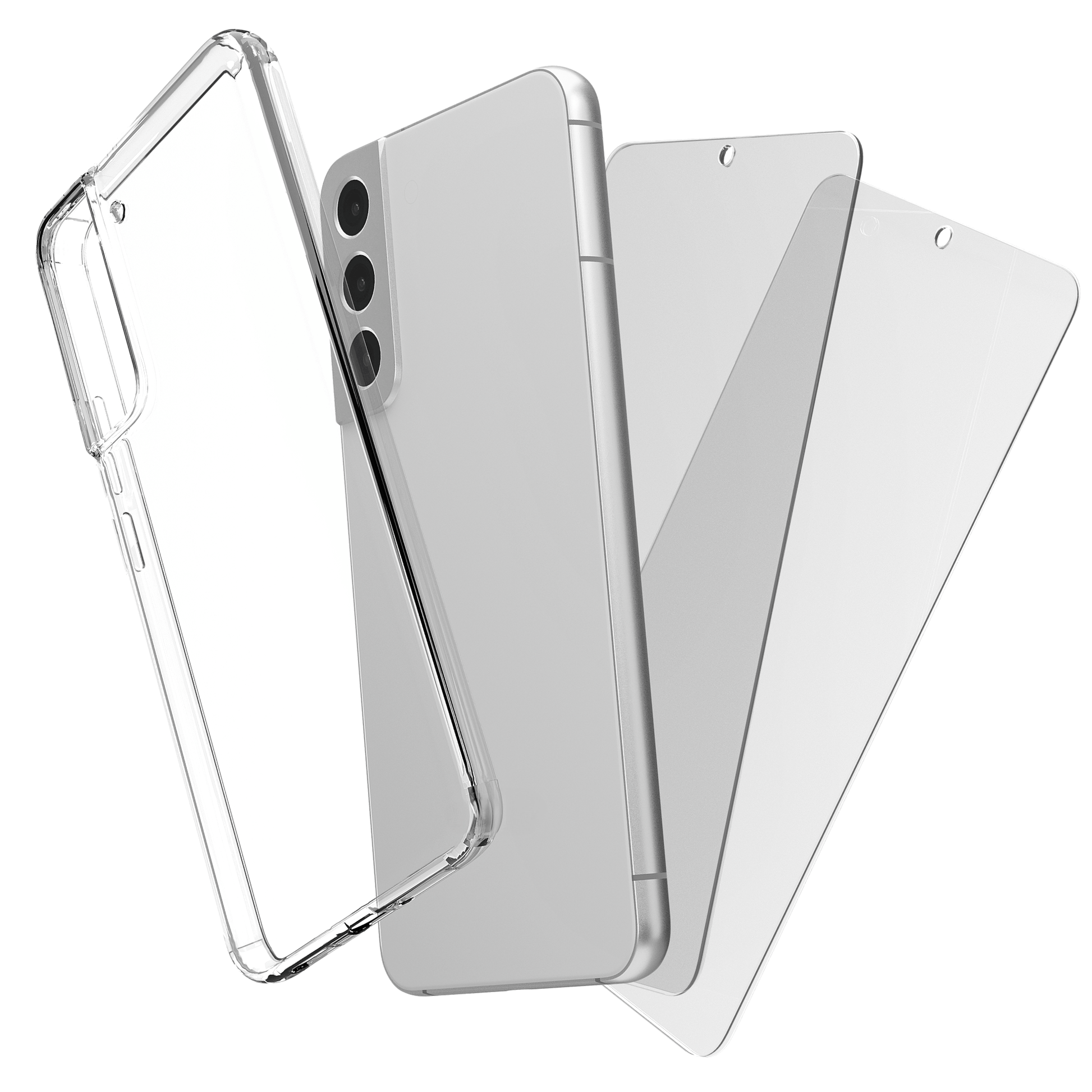 My Case Combo: Transparante Hoes met 2 Screenprotectors voor Samsung Galaxy S22 – Extra Veiligheid - mijnhoesjesMy Case Combo: Transparante Hoes met 2 Screenprotectors voor Samsung Galaxy S22 – Extra Veiligheid