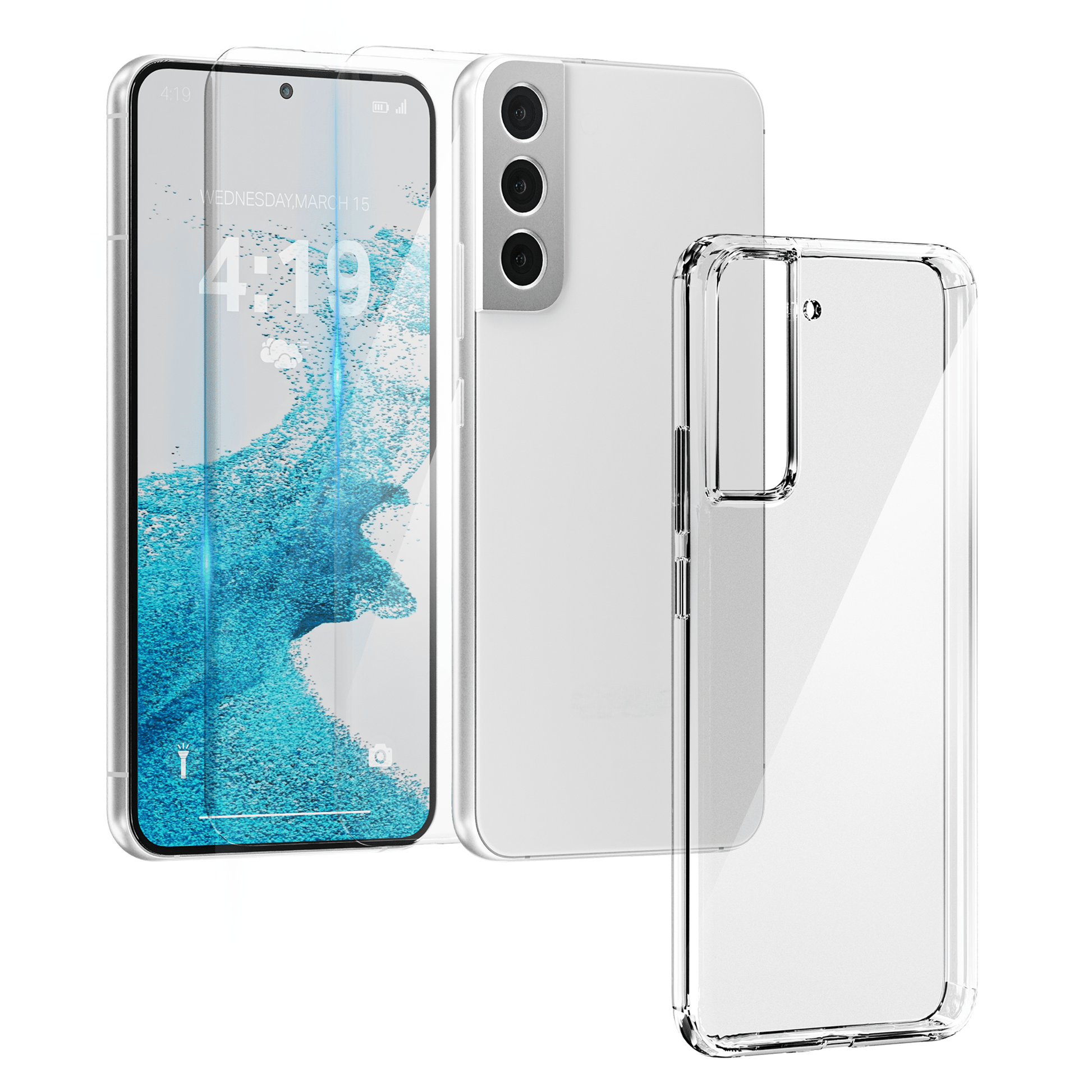 My Case Combo: Transparante Hoes met 2 Screenprotectors voor Samsung Galaxy S22 – Extra Veiligheid - mijnhoesjesMy Case Combo: Transparante Hoes met 2 Screenprotectors voor Samsung Galaxy S22 – Extra Veiligheid