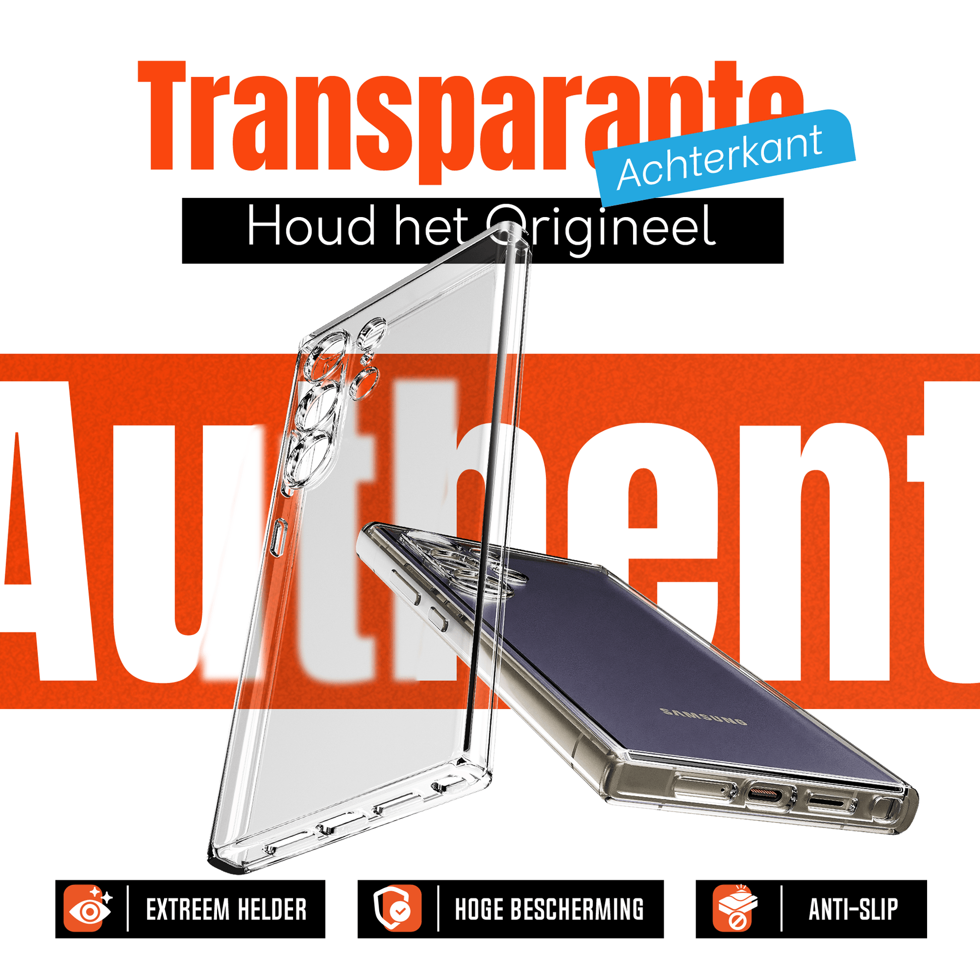 My Case Combo: Transparante Hoes met 2 Screenprotectors voor Samsung Galaxy S24 Ultra – Extra Veiligheid - mijnhoesjesMy Case Combo: Transparante Hoes met 2 Screenprotectors voor Samsung Galaxy S24 Ultra – Extra Veiligheid