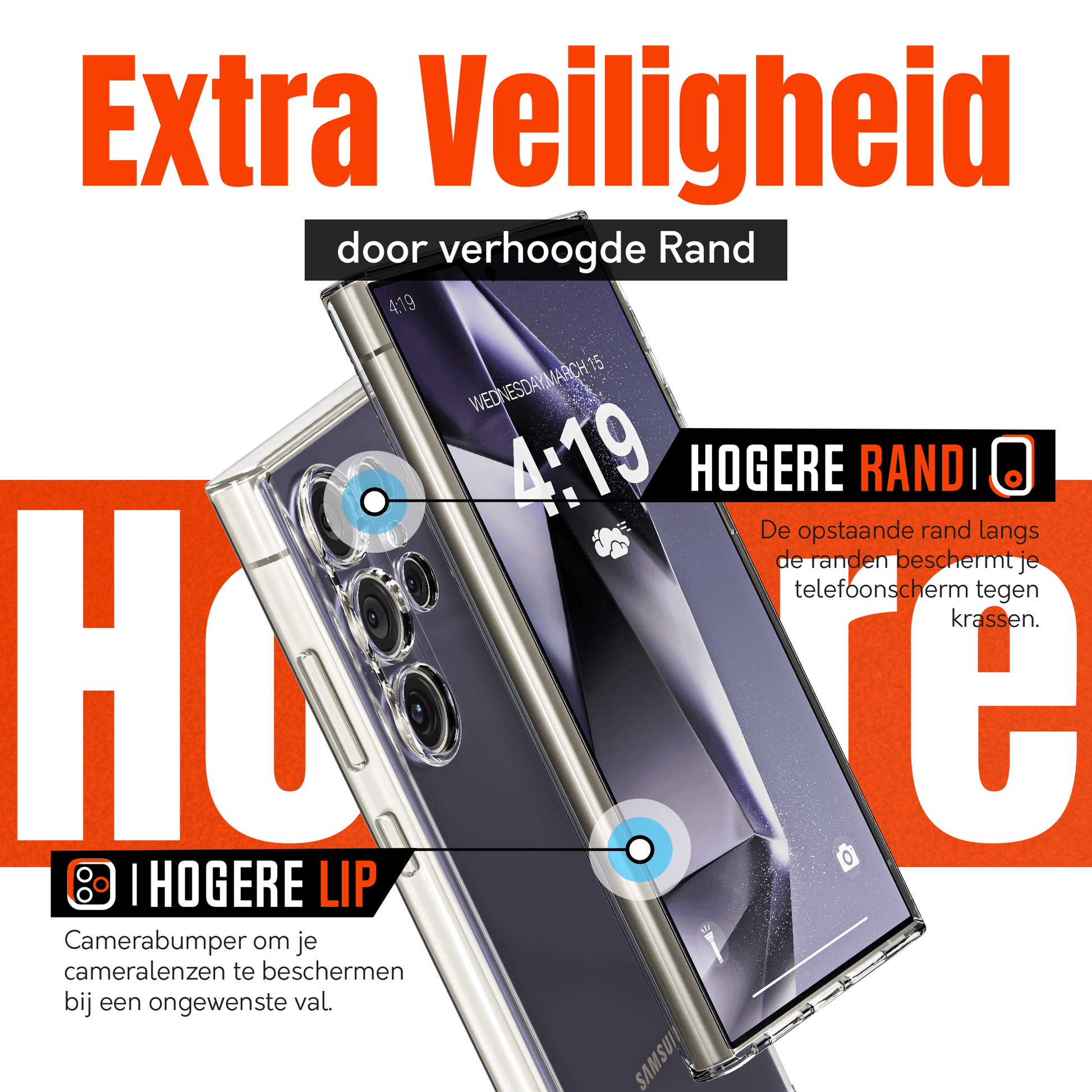 My Case Combo: Transparante Hoes met 2 Screenprotectors voor Samsung Galaxy S24 Ultra – Extra Veiligheid - mijnhoesjesMy Case Combo: Transparante Hoes met 2 Screenprotectors voor Samsung Galaxy S24 Ultra – Extra Veiligheid