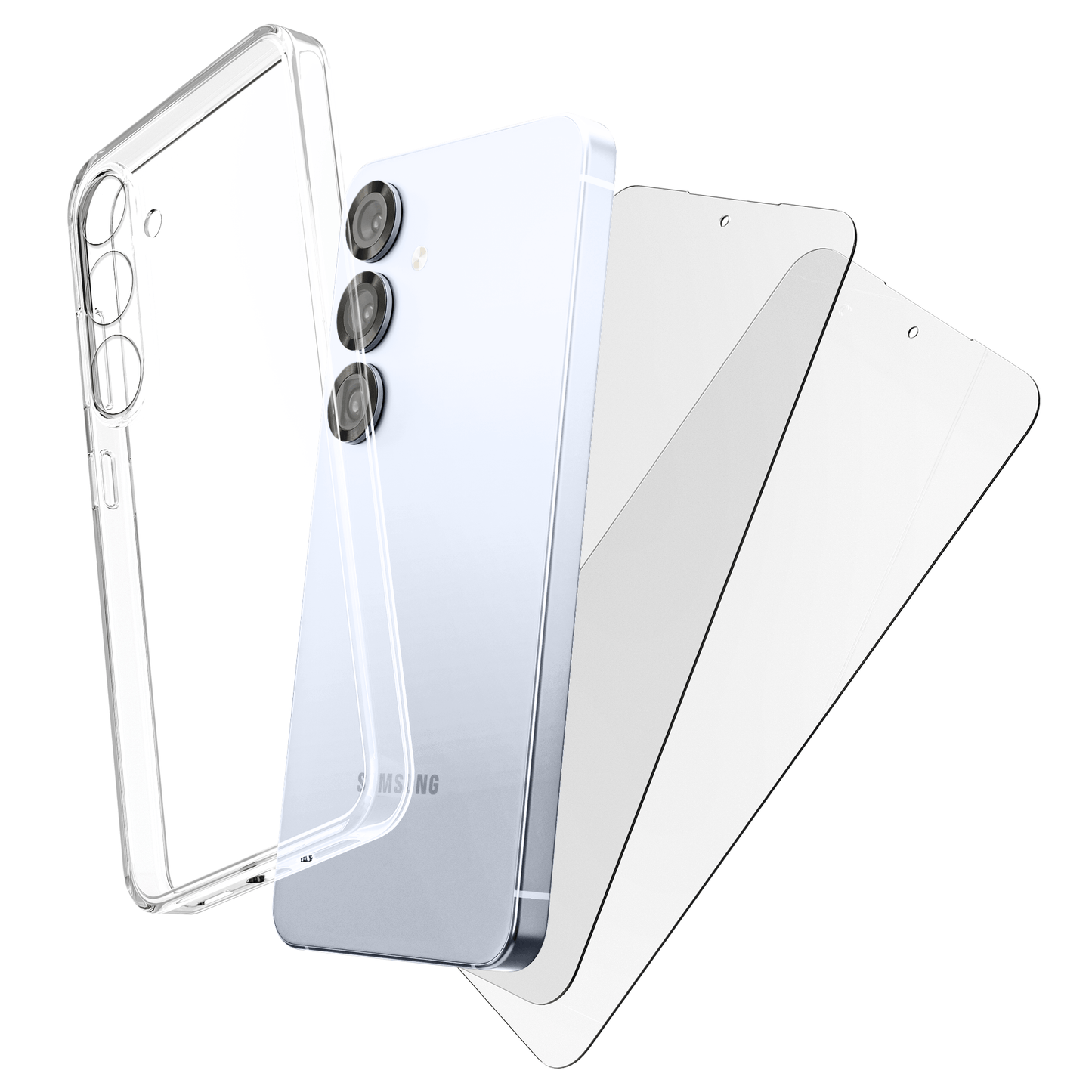 My Case Combo: Transparante Hoes met 2 Screenprotectors voor Samsung Galaxy S25 – Extra Veiligheid - mijnhoesjesMy Case Combo: Transparante Hoes met 2 Screenprotectors voor Samsung Galaxy S25 – Extra Veiligheid