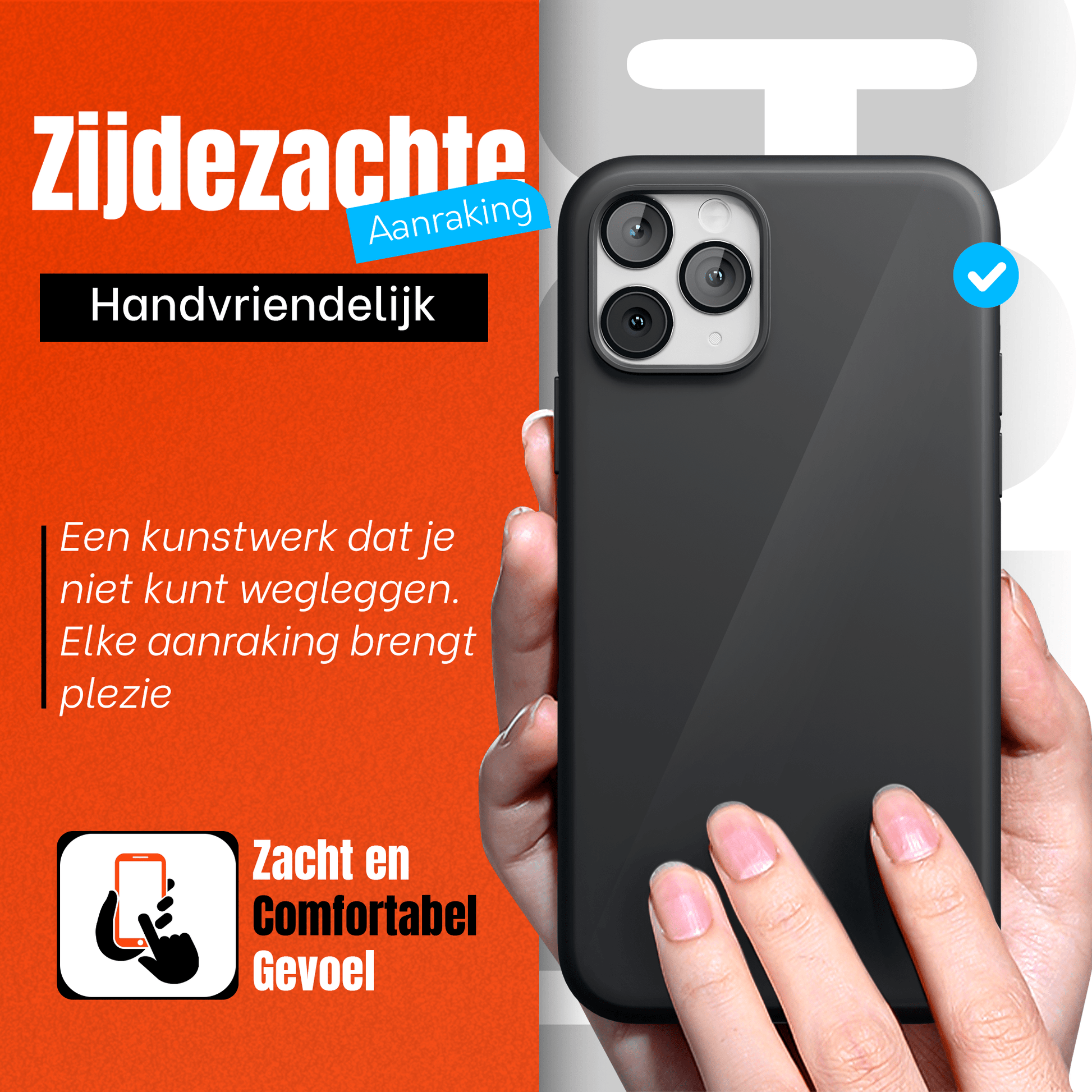 My Case Combo: Zwarte Siliconen Hoes met 2 Screenprotectors voor iPhone 11 Pro – Extra Veiligheid - mijnhoesjesMy Case Combo: Zwarte Siliconen Hoes met 2 Screenprotectors voor iPhone 11 Pro – Extra Veiligheid