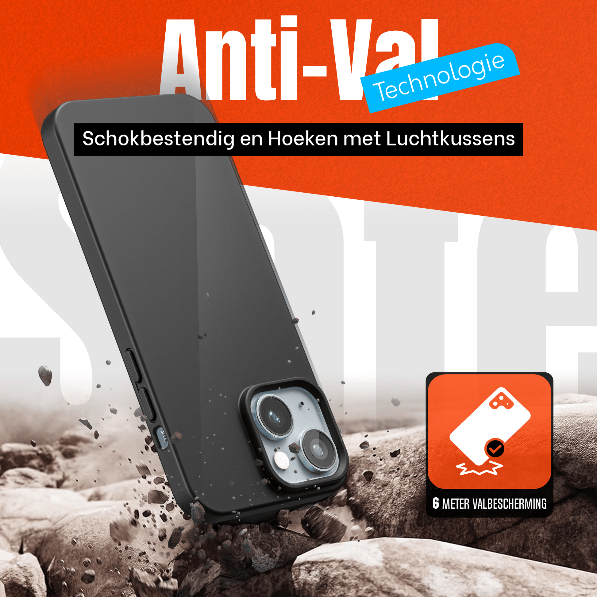 My Case Combo: Zwarte Siliconen Hoes met 2 Screenprotectors voor iPhone 15 – Extra Veiligheid - mijnhoesjesMy Case Combo: Zwarte Siliconen Hoes met 2 Screenprotectors voor iPhone 15 – Extra Veiligheid