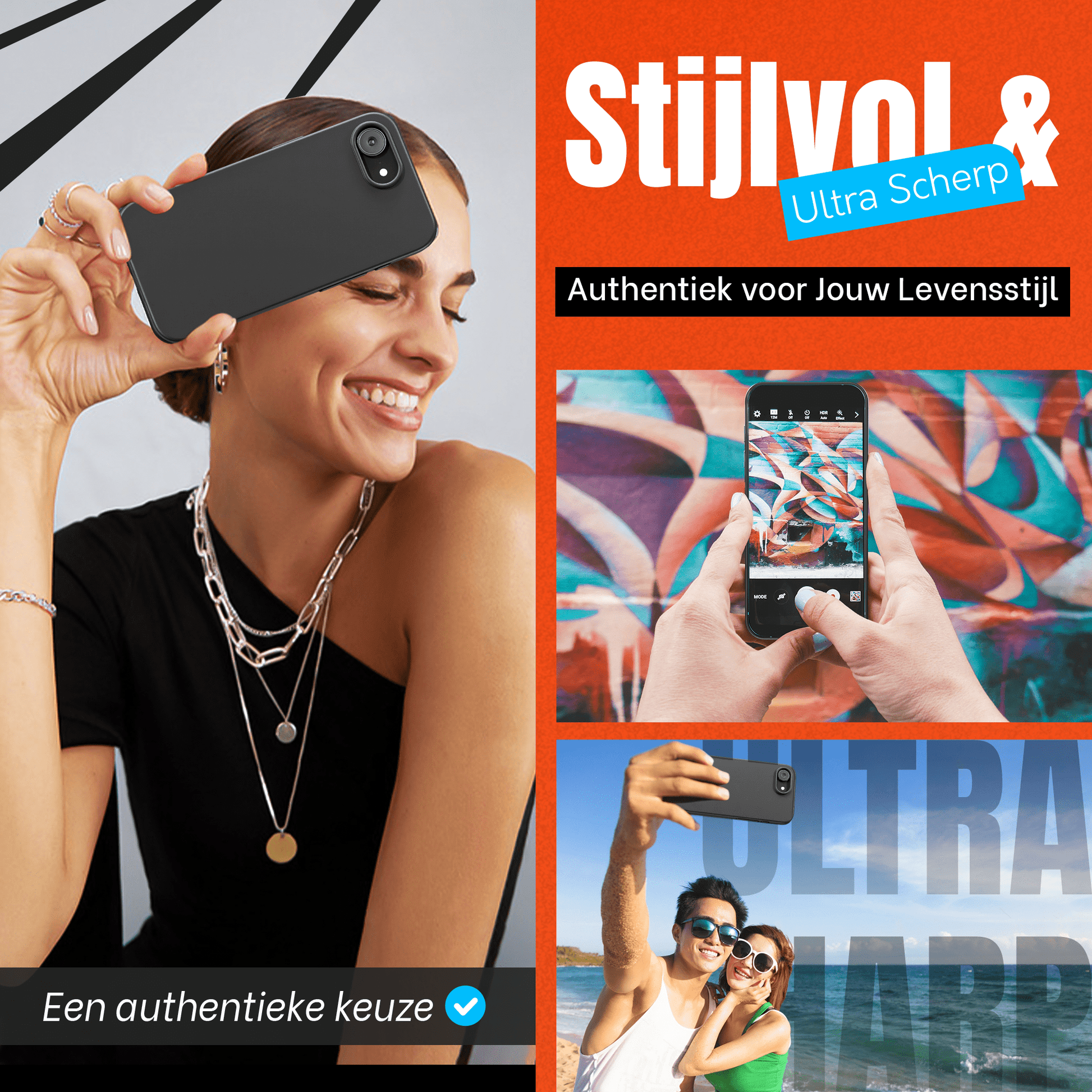 My Case Combo: Zwarte Siliconen Hoes met 2 Screenprotectors voor iPhone 16e – Extra Veiligheid - mijnhoesjesMy Case Combo: Zwarte Siliconen Hoes met 2 Screenprotectors voor iPhone 16e – Extra Veiligheid