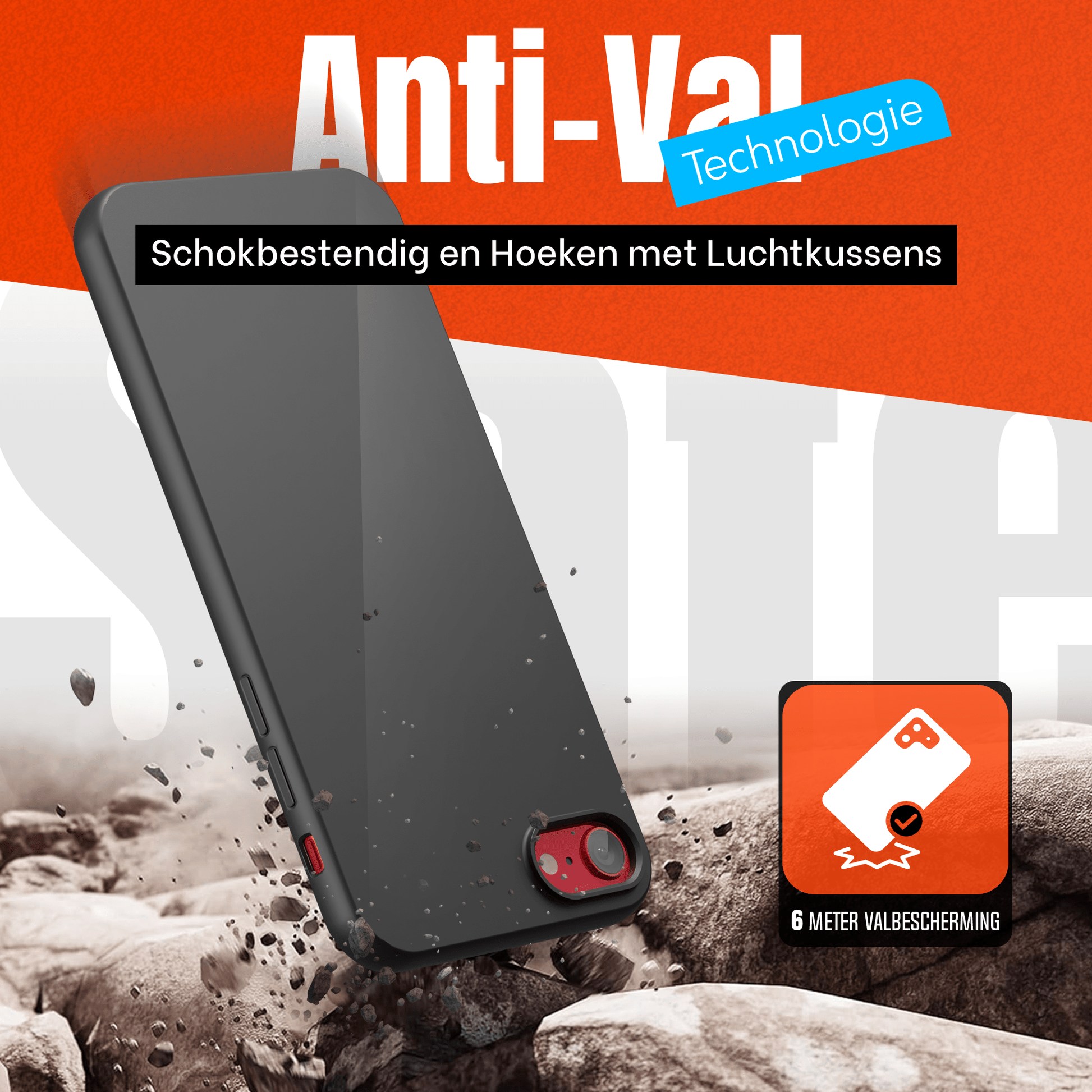 My Case Combo: Zwarte Siliconen Hoes met 2 Screenprotectors voor iPhone SE 2022 – Extra Veiligheid - mijnhoesjesMy Case Combo: Zwarte Siliconen Hoes met 2 Screenprotectors voor iPhone SE 2022 – Extra Veiligheid