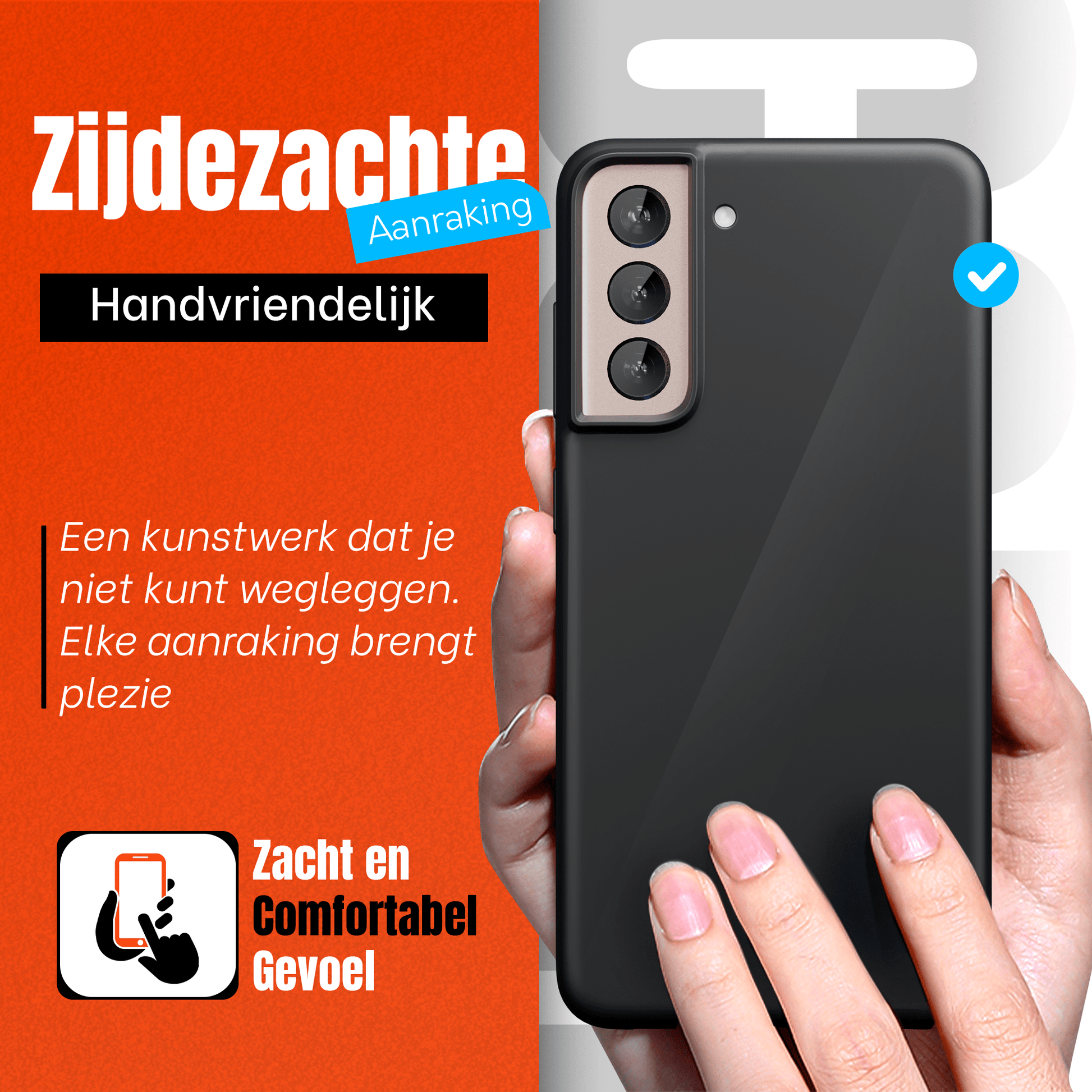 My Case Combo: Zwarte Siliconen Hoes met 2 Screenprotectors voor Samsung Galaxy S21 – Extra Veiligheid - mijnhoesjesMy Case Combo: Zwarte Siliconen Hoes met 2 Screenprotectors voor Samsung Galaxy S21 – Extra Veiligheid