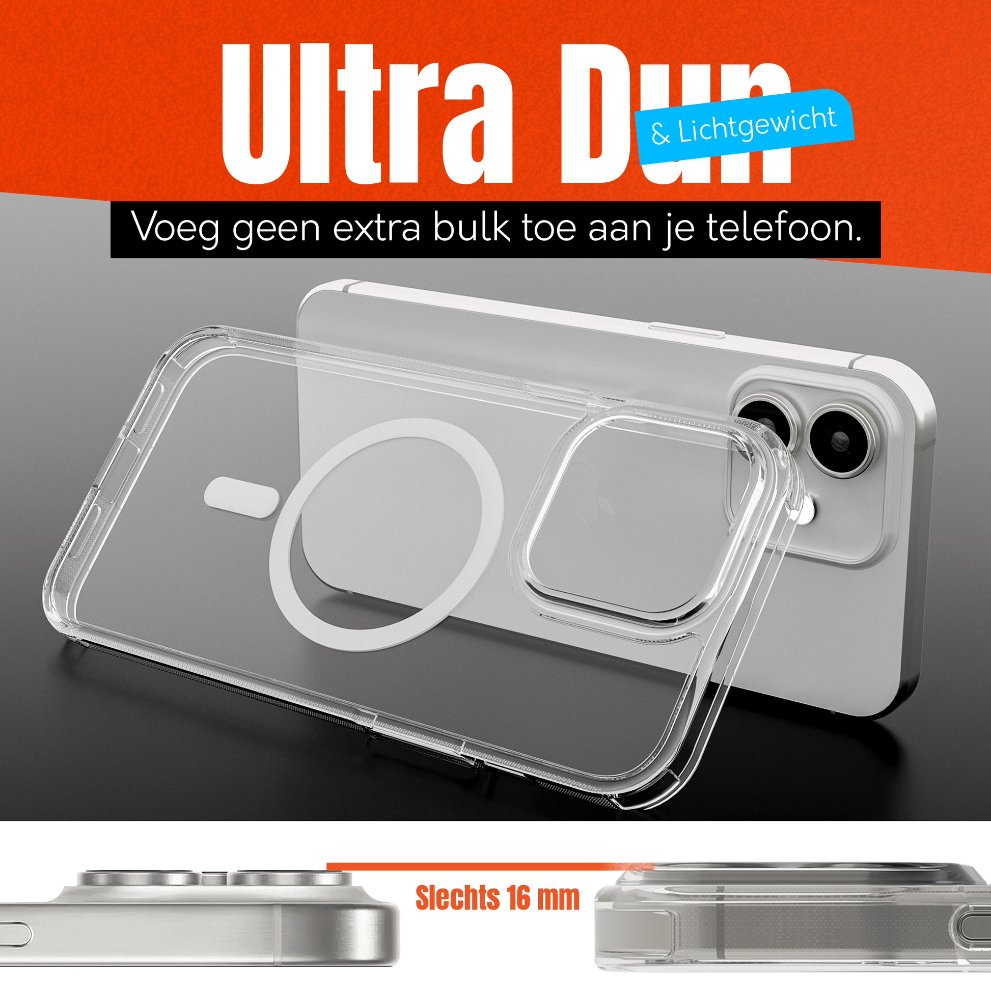 My Case Transparant MagSafe Hoesje voor iPhone 12 mini – Slank, Sterk & MagSafe - Klaar - mijnhoesjesMy Case Transparant MagSafe Hoesje voor iPhone 12 mini – Slank, Sterk & MagSafe - Klaar