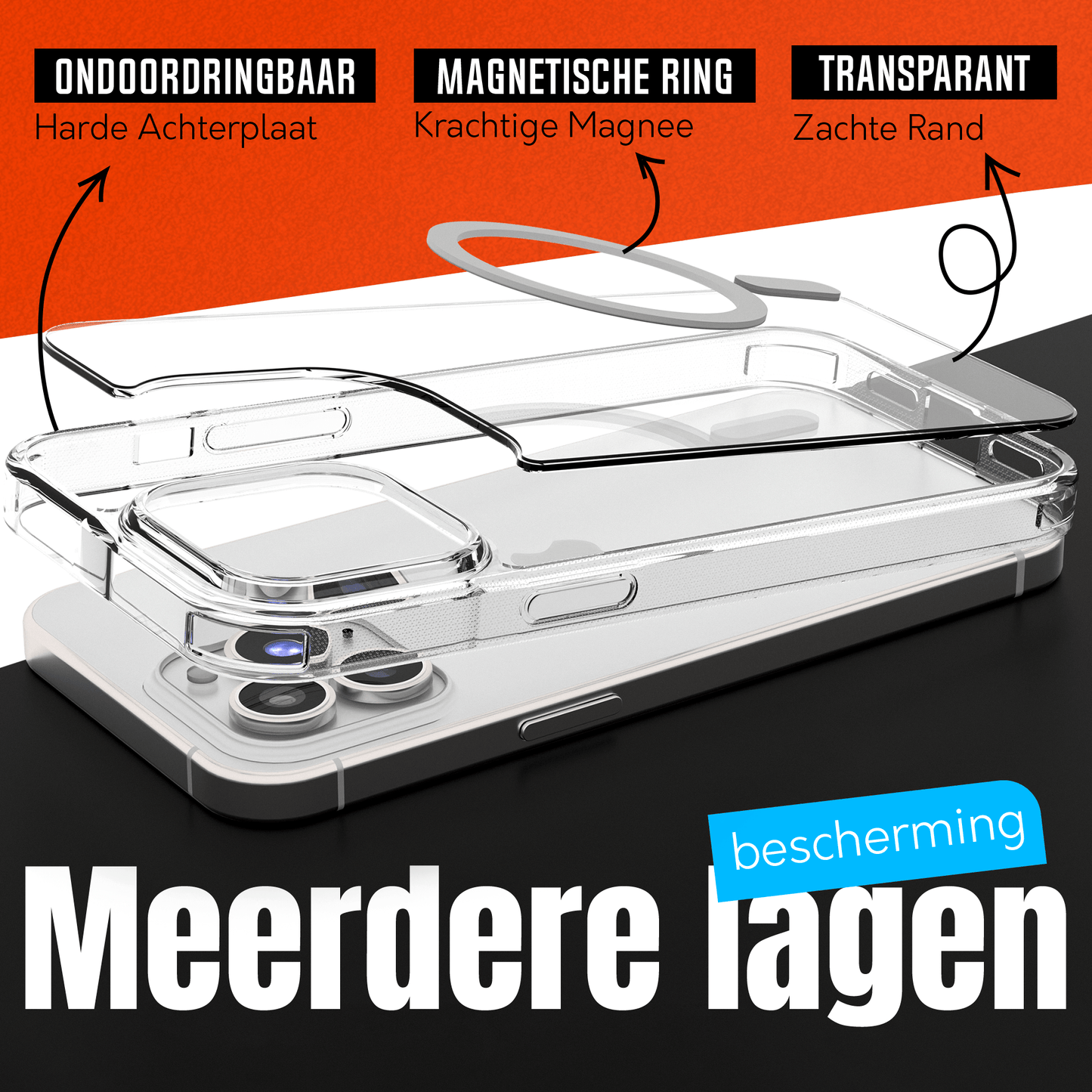 My Case Transparant MagSafe Hoesje voor iPhone 12 Pro Max – Slank, Sterk & MagSafe - Klaar - mijnhoesjesMy Case Transparant MagSafe Hoesje voor iPhone 12 Pro Max – Slank, Sterk & MagSafe - Klaar