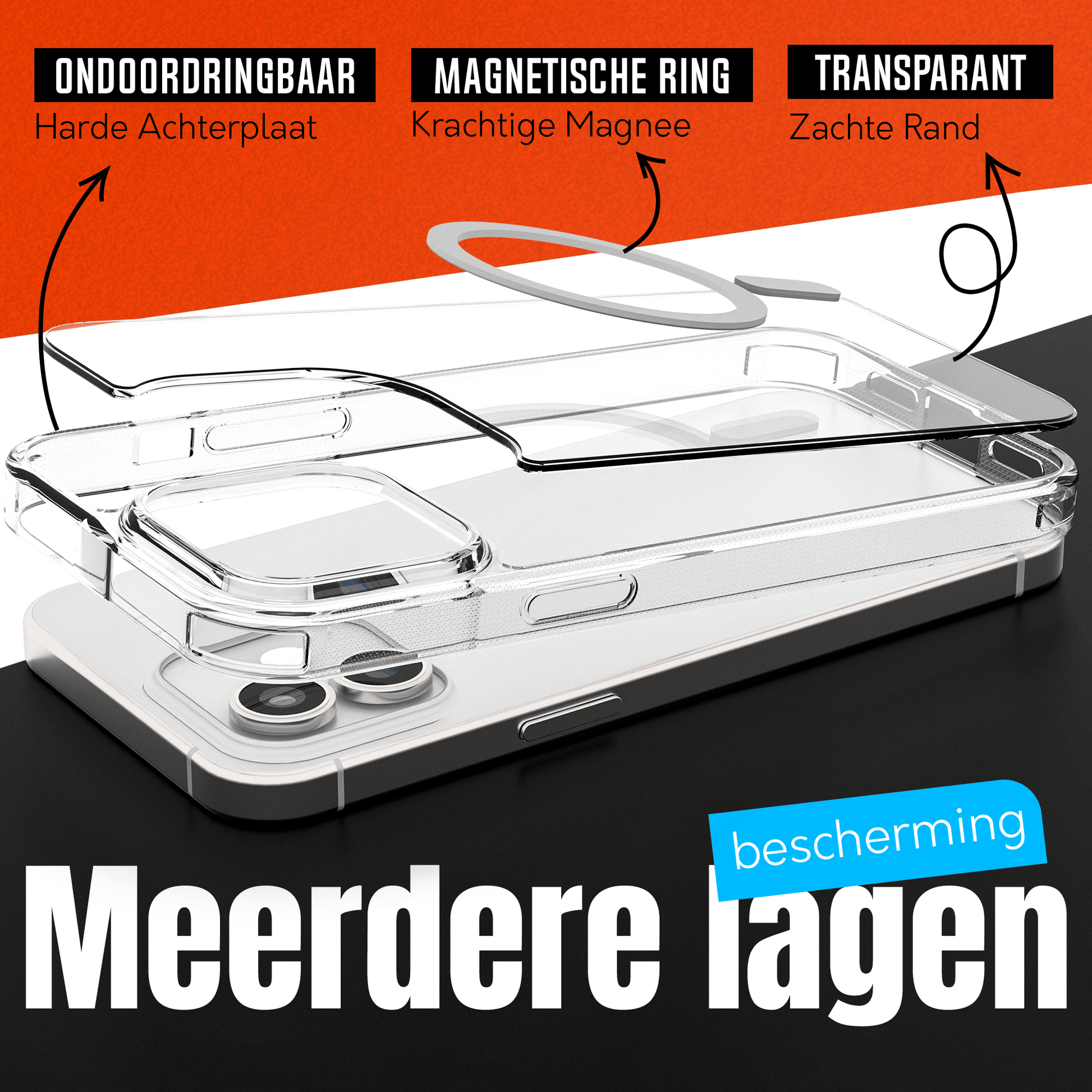 My Case Transparant MagSafe Hoesje voor iPhone 12/12 Pro – Slank, Sterk & MagSafe - Klaar - mijnhoesjesMy Case Transparant MagSafe Hoesje voor iPhone 12/12 Pro – Slank, Sterk & MagSafe - Klaar