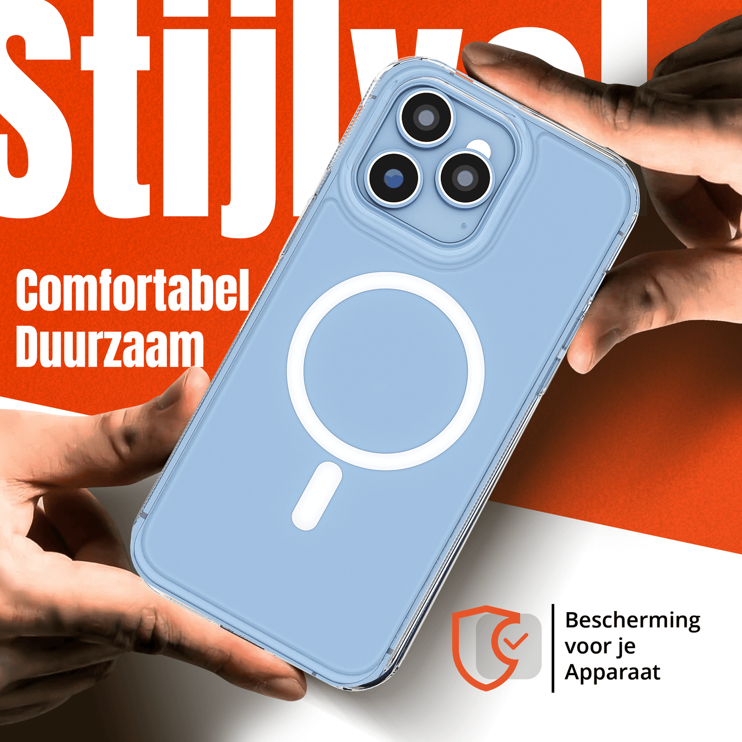 My Case Transparant MagSafe Hoesje voor iPhone 13 Pro – Slank, Sterk & MagSafe - Klaar - mijnhoesjesMy Case Transparant MagSafe Hoesje voor iPhone 13 Pro – Slank, Sterk & MagSafe - Klaar