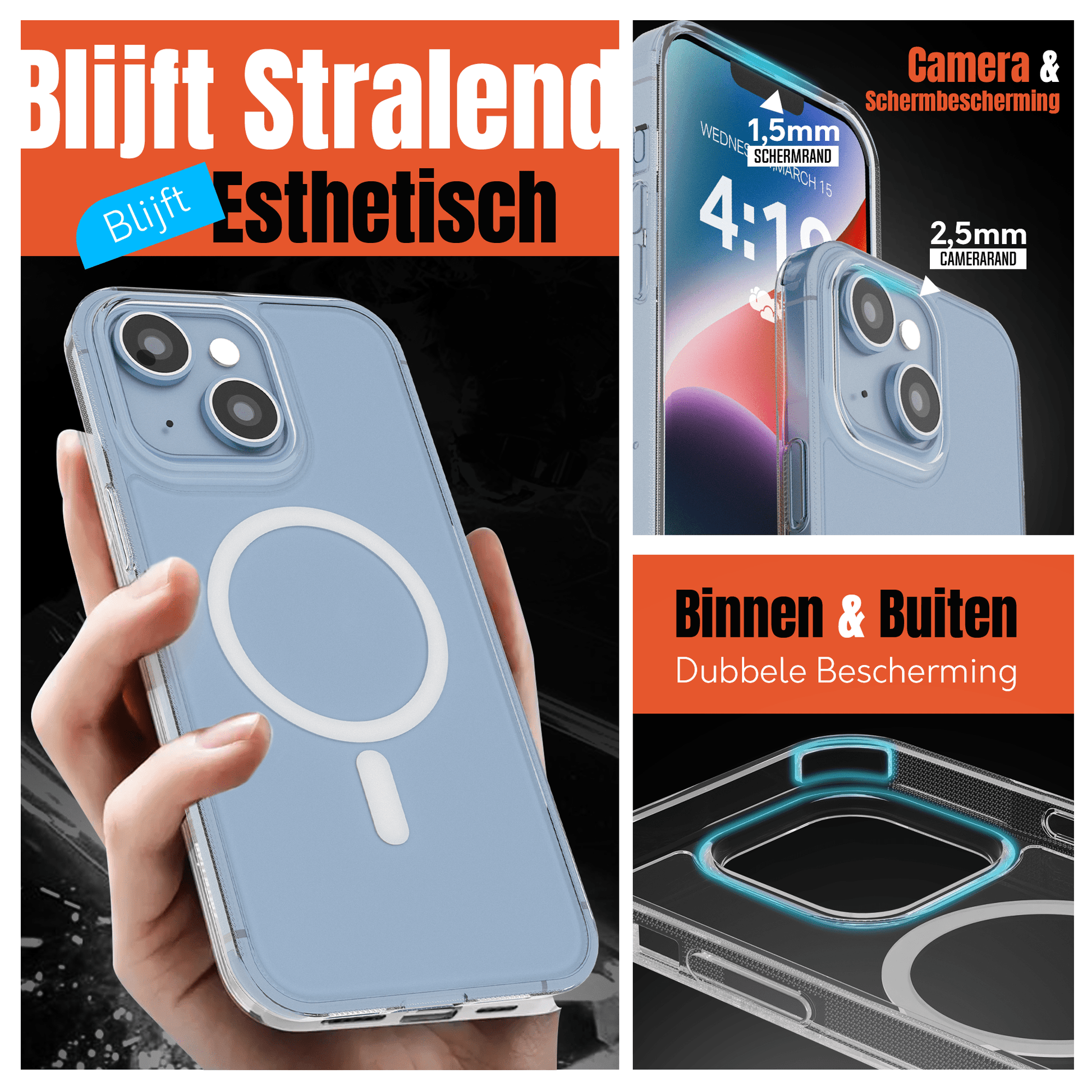 My Case Transparant MagSafe Hoesje voor iPhone 14 – Slank, Sterk & MagSafe - Klaar - mijnhoesjesMy Case Transparant MagSafe Hoesje voor iPhone 14 – Slank, Sterk & MagSafe - Klaar