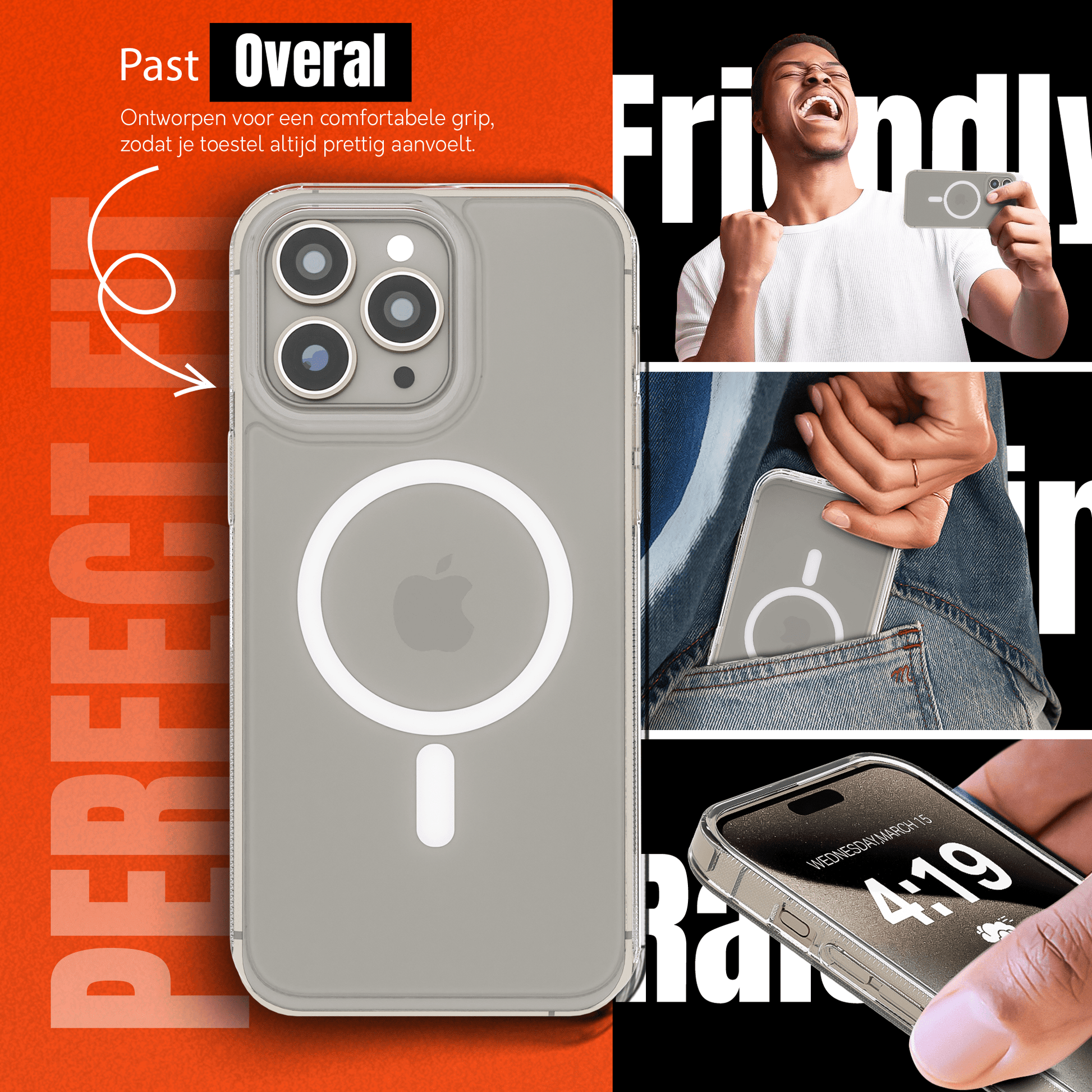 My Case Transparant MagSafe Hoesje voor iPhone 15 Pro Max – Slank, Sterk & MagSafe - Klaar - mijnhoesjesMy Case Transparant MagSafe Hoesje voor iPhone 15 Pro Max – Slank, Sterk & MagSafe - Klaar
