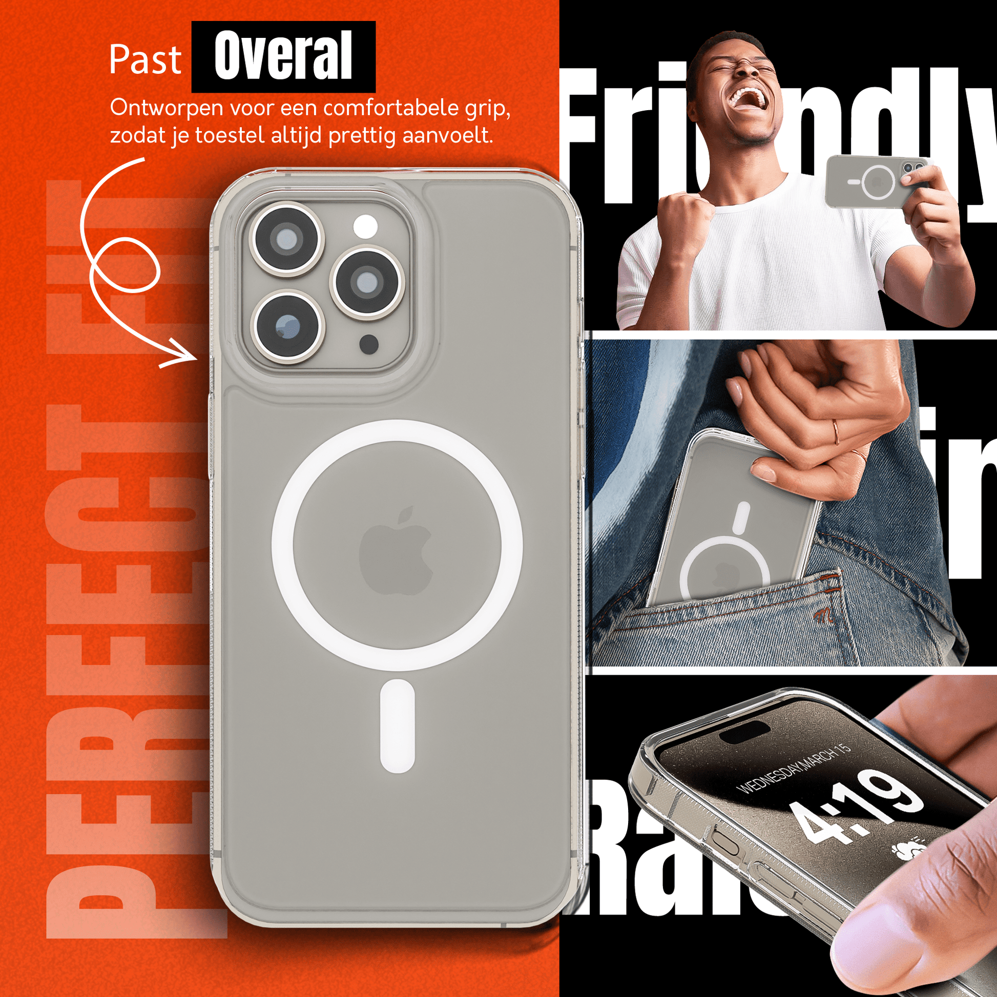 My Case Transparant MagSafe Hoesje voor iPhone 15 Pro Max – Slank, Sterk & MagSafe - Klaar - mijnhoesjesMy Case Transparant MagSafe Hoesje voor iPhone 15 Pro Max – Slank, Sterk & MagSafe - Klaar