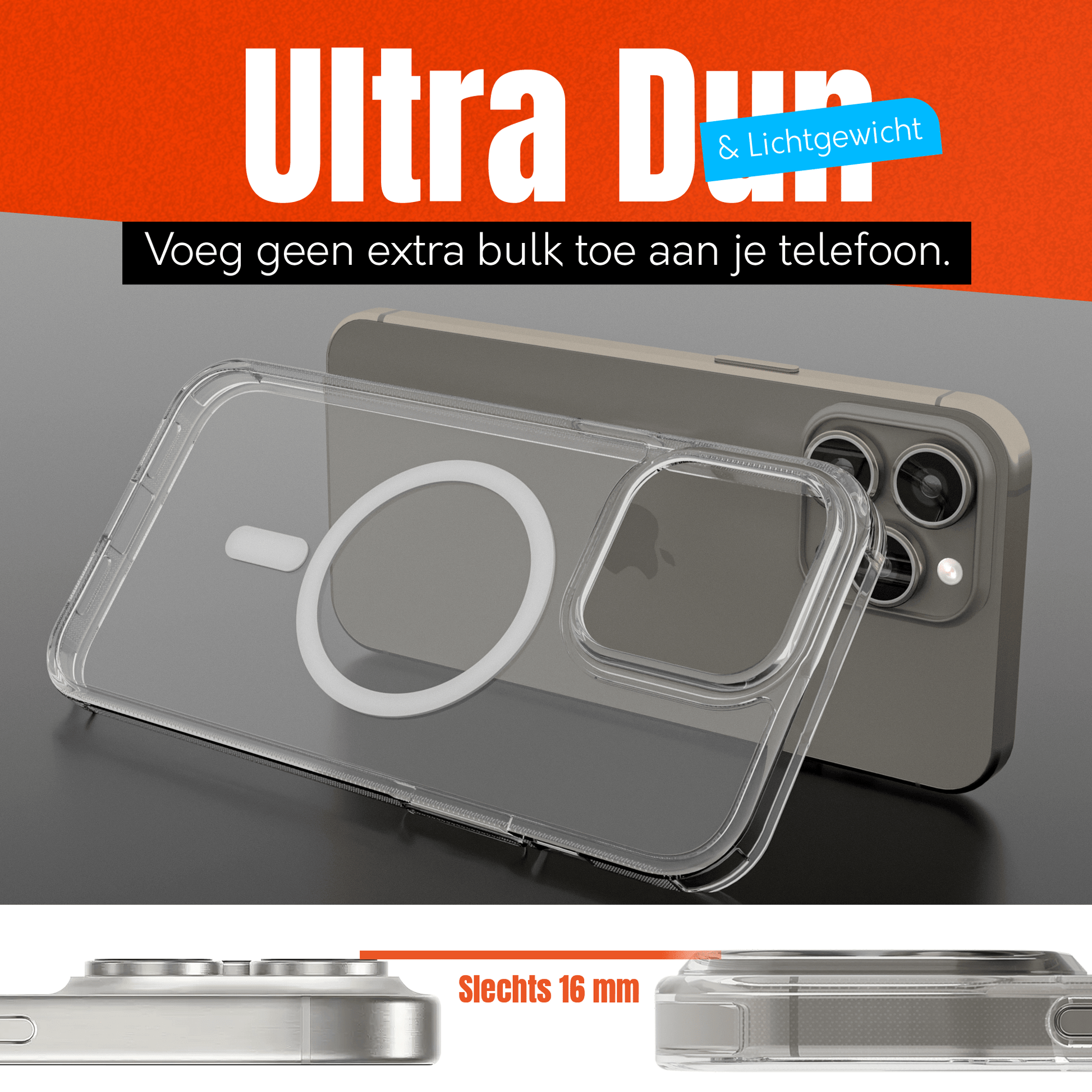 My Case Transparant MagSafe Hoesje voor iPhone 15 Pro Max – Slank, Sterk & MagSafe - Klaar - mijnhoesjesMy Case Transparant MagSafe Hoesje voor iPhone 15 Pro Max – Slank, Sterk & MagSafe - Klaar