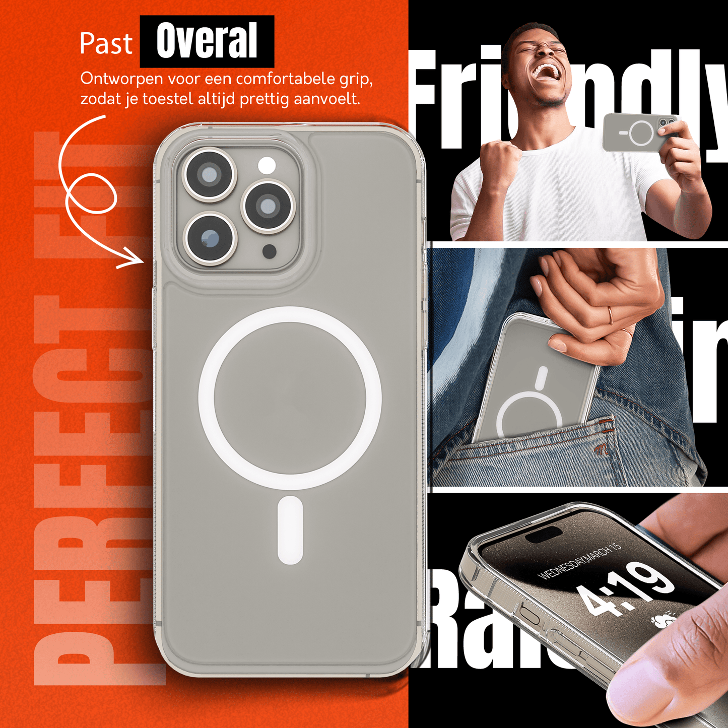 My Case Transparant MagSafe Hoesje voor iPhone 15 Pro – Slank, Sterk & MagSafe - Klaar - mijnhoesjesMy Case Transparant MagSafe Hoesje voor iPhone 15 Pro – Slank, Sterk & MagSafe - Klaar
