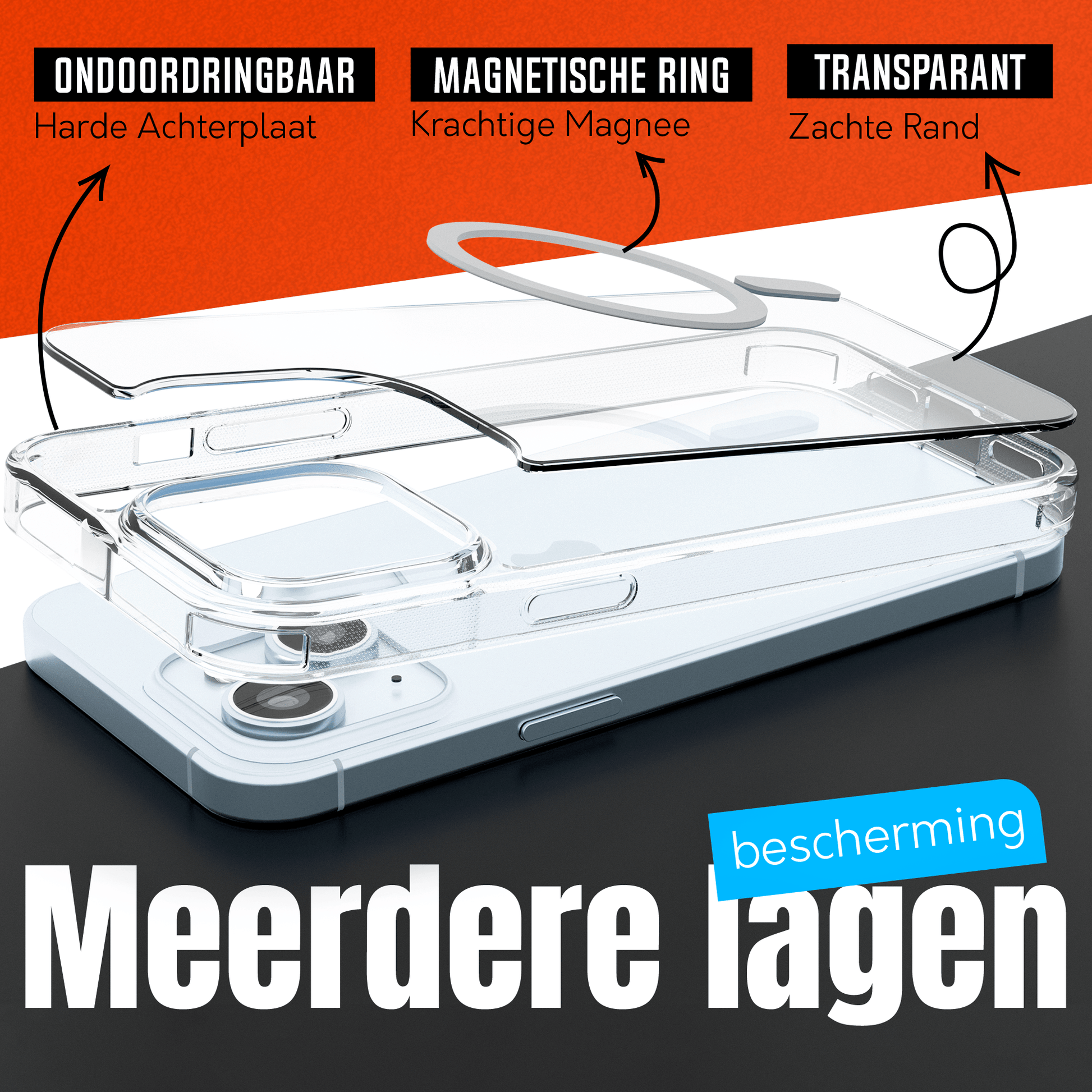 My Case Transparant MagSafe Hoesje voor iPhone 15 – Slank, Sterk & MagSafe - Klaar - mijnhoesjesMy Case Transparant MagSafe Hoesje voor iPhone 15 – Slank, Sterk & MagSafe - Klaar