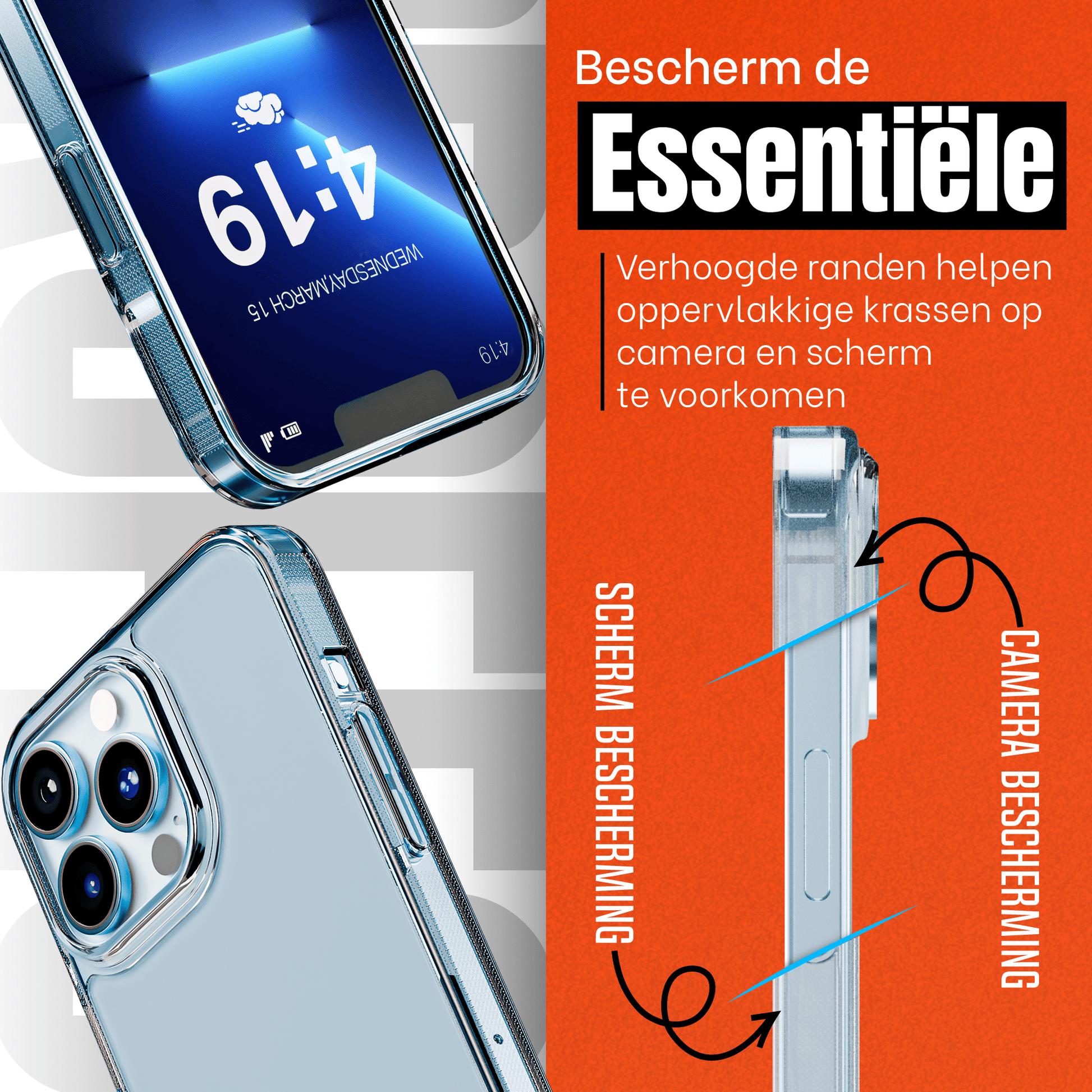 My Case Transparante Hoes voor iPhone 13 Pro Max – Langdurig Helder - mijnhoesjesMy Case Transparante Hoes voor iPhone 13 Pro Max – Langdurig Helder